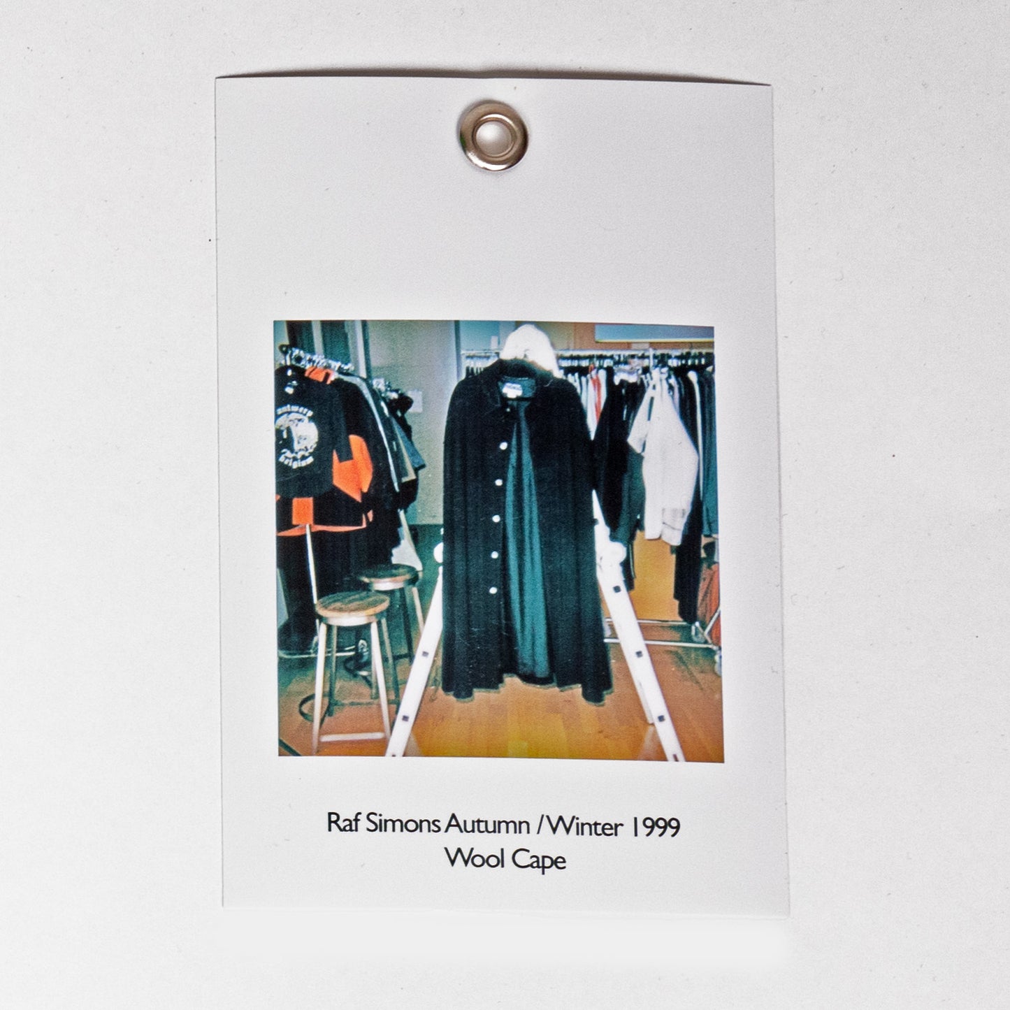 Raf Simons 1999秋冬羊毛黑色斗篷