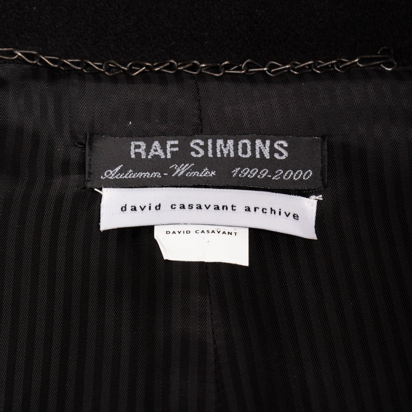 Raf Simons 1999秋冬羊毛黑色斗篷