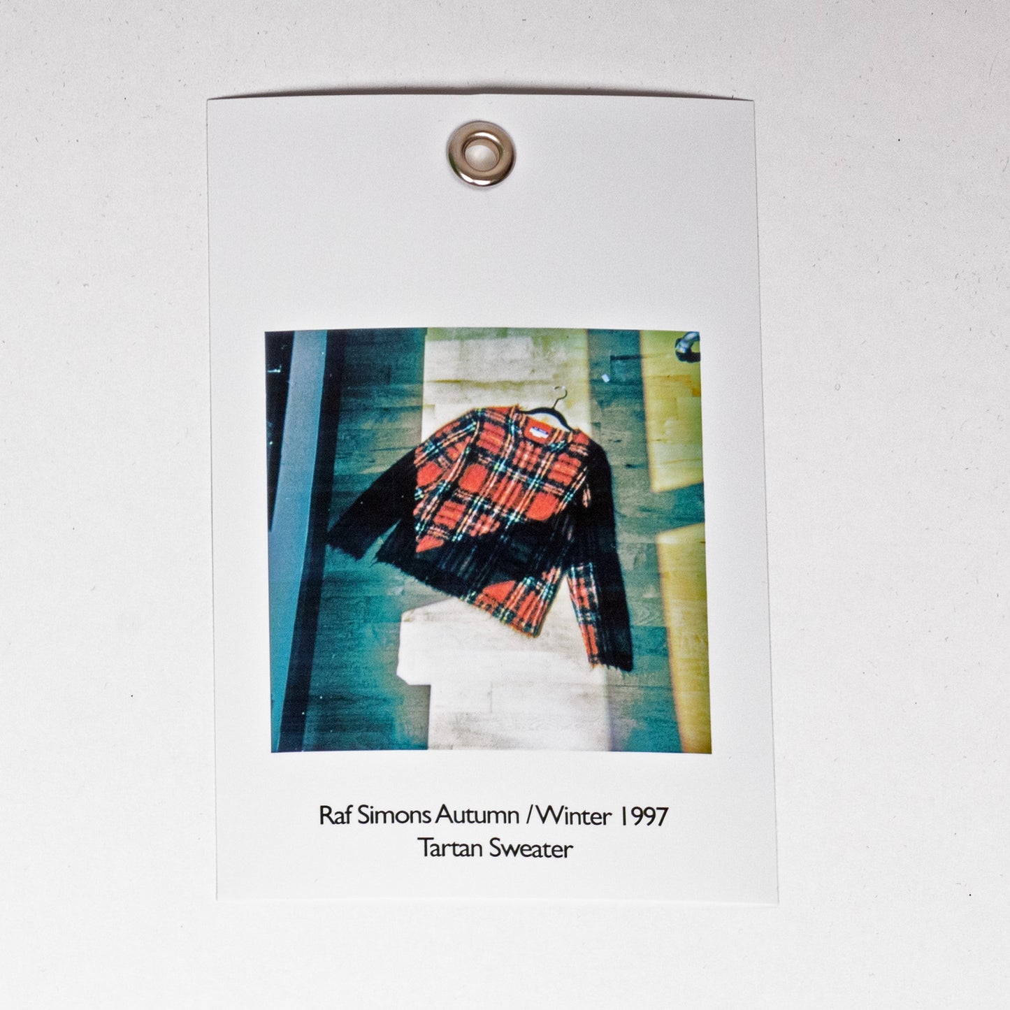 Raf Simons 1997 秋冬格子呢毛衣