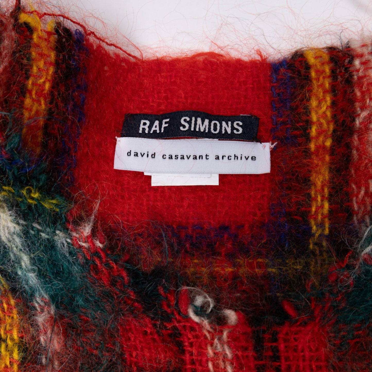 Raf Simons 1997 秋冬格子呢毛衣