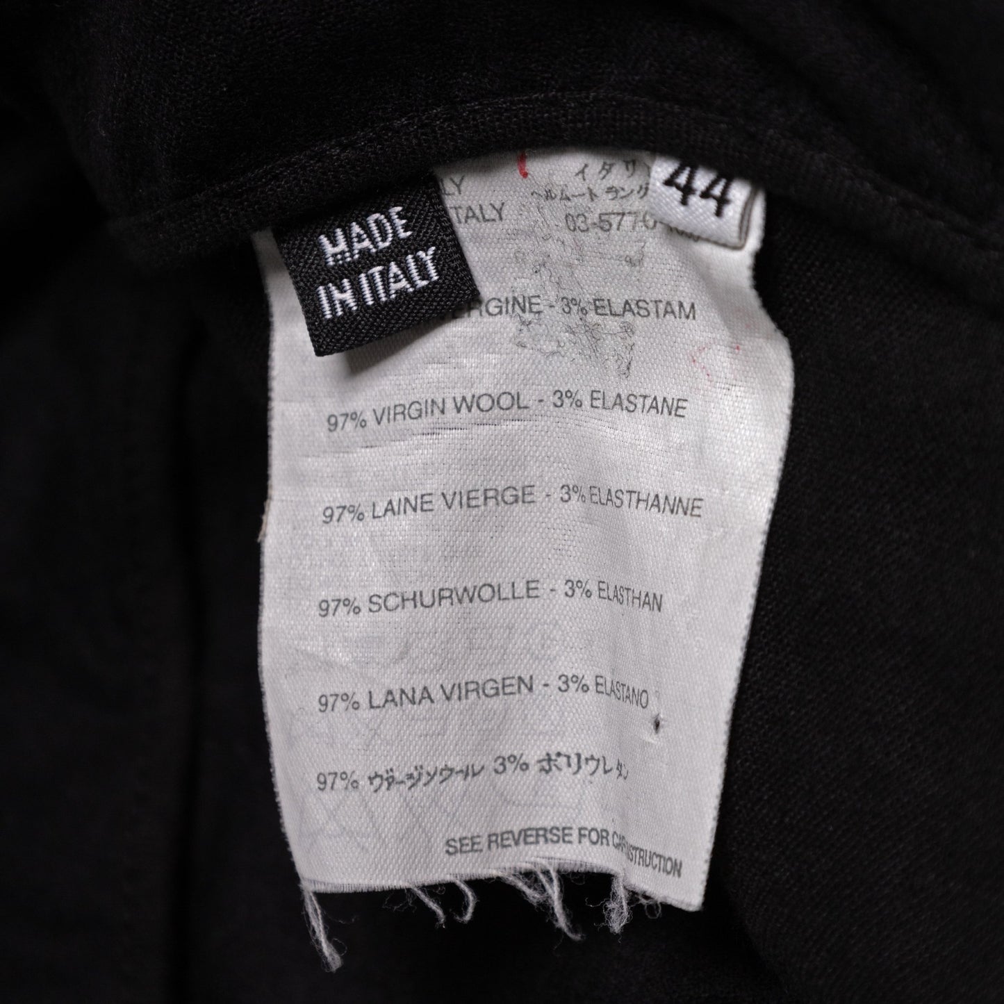 Helmut Lang Autumn / Winter 2003 Wool Shorts