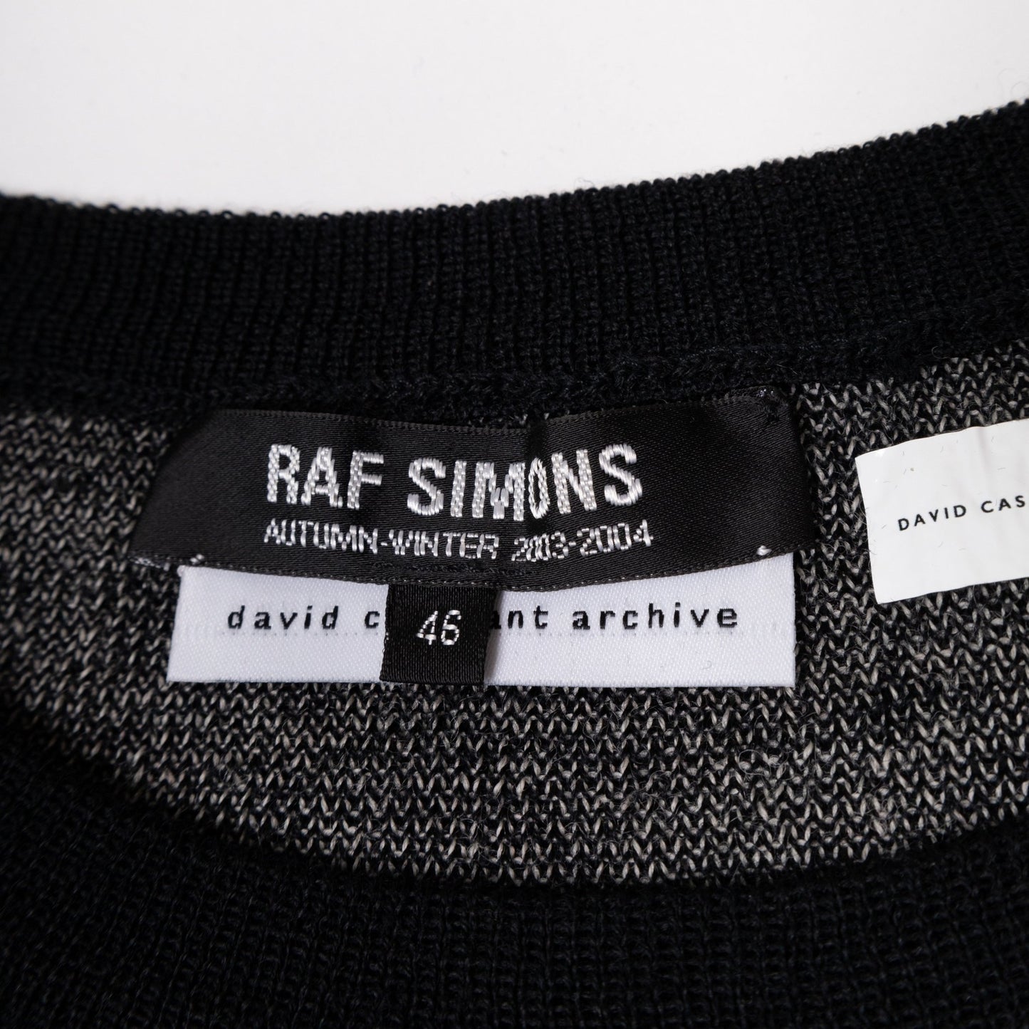 Raf Simons Autumn / Winter 2003 "Closer" Black Sweater