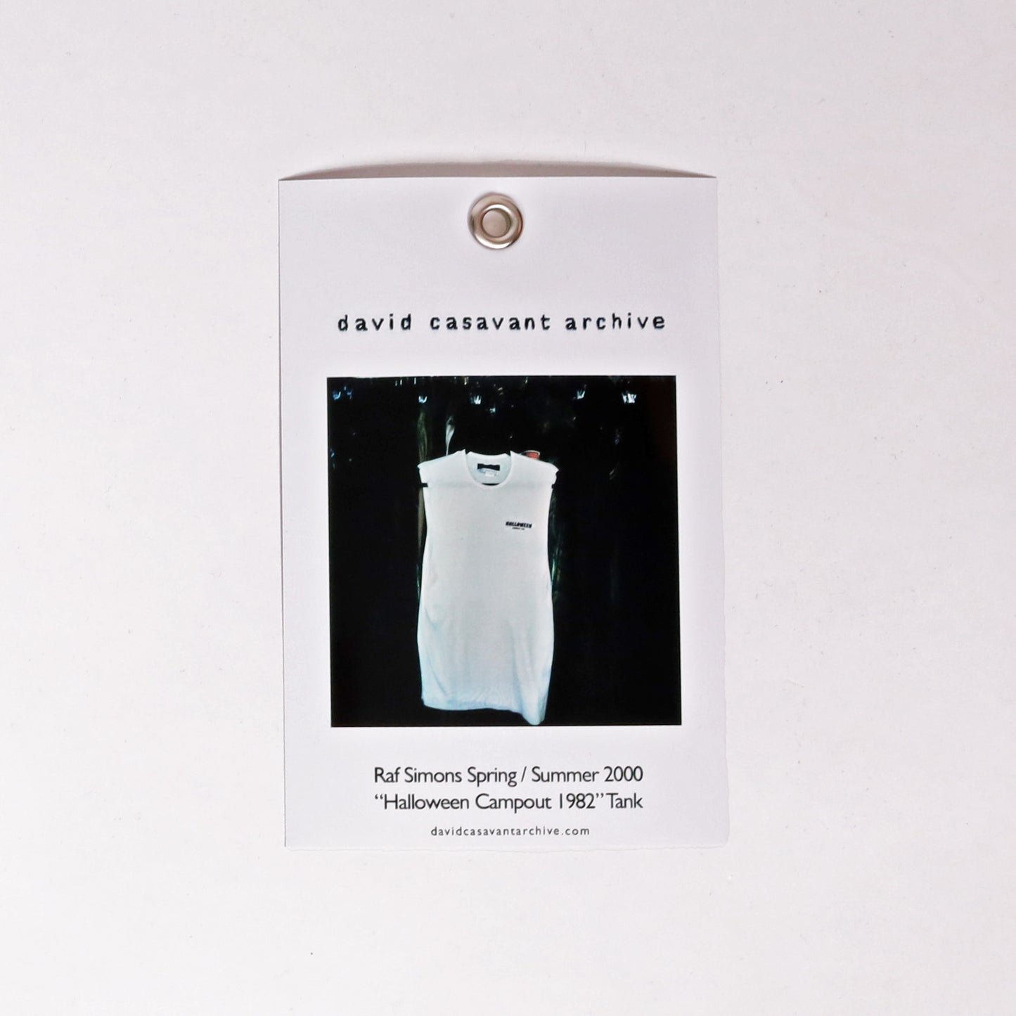 Raf Simons Spring / Summer 2000 “Halloween Campout 1982” Tank