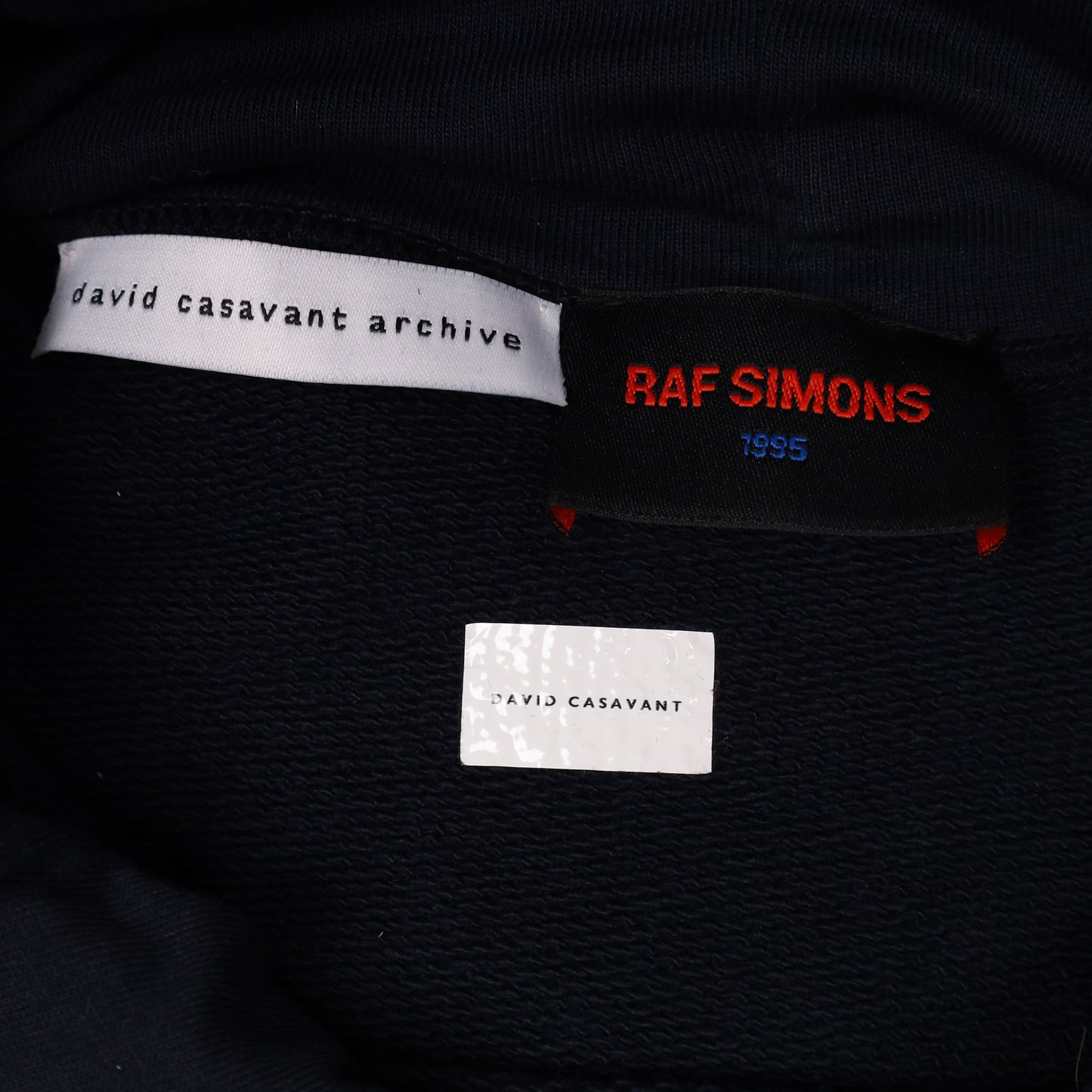 Raf Simons 1995 “One 9 Nine 5” Navy Hoodie
