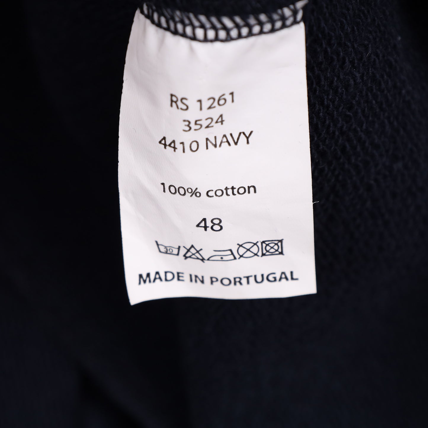 Raf Simons 1995 “One 9 Nine 5” Navy Hoodie
