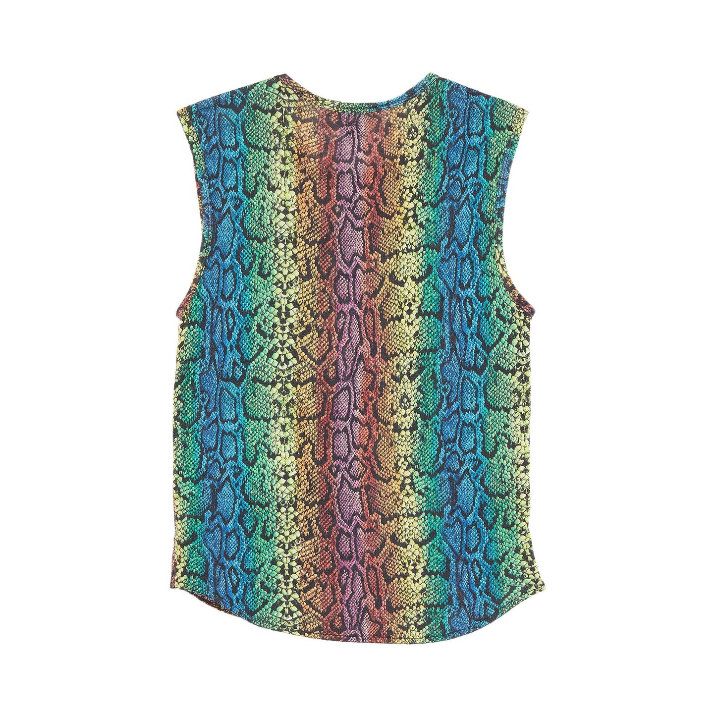 Raf Simons Spring / Summer 1998 Rainbow Snake Print Tank