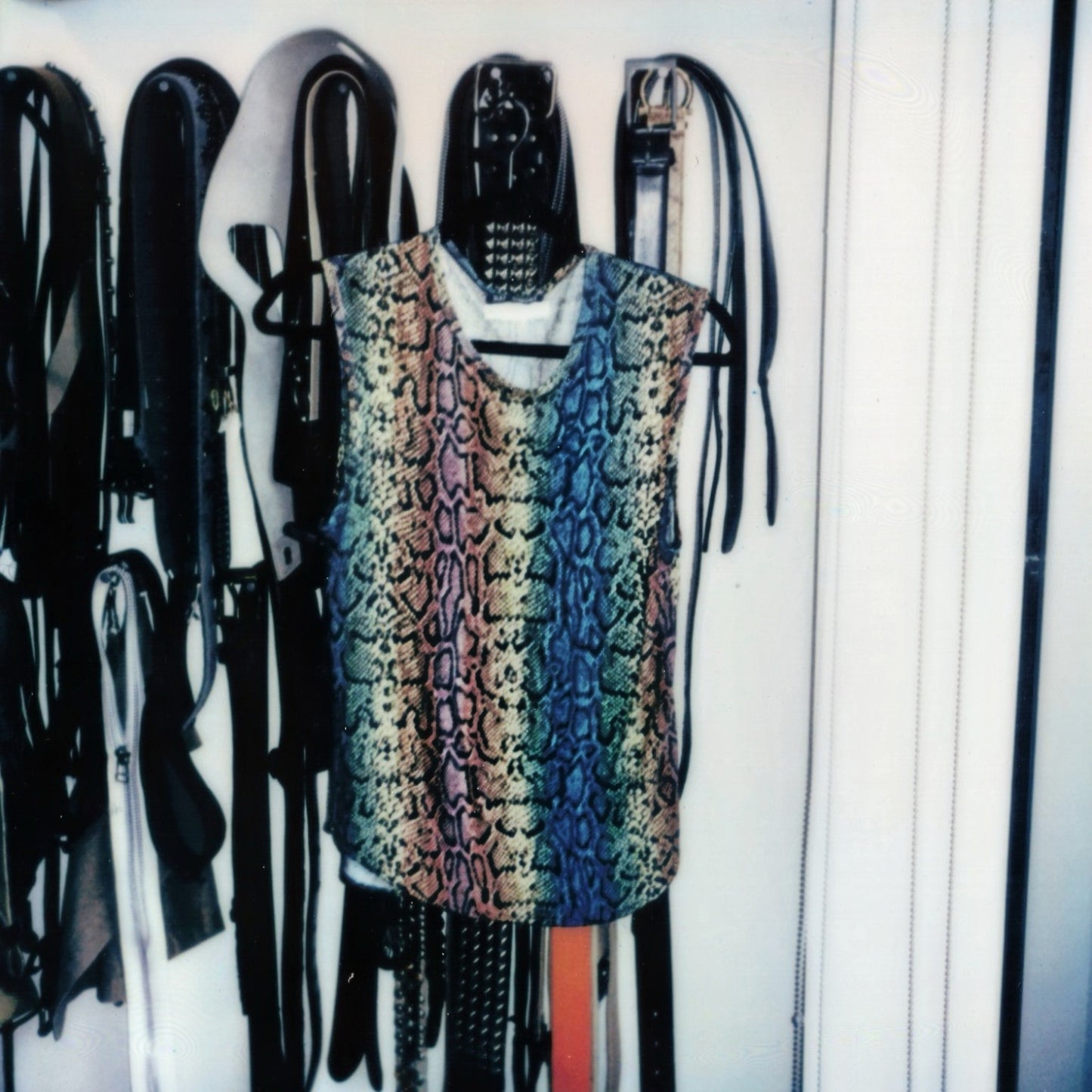 Raf Simons Spring / Summer 1998 Rainbow Snake Print Tank
