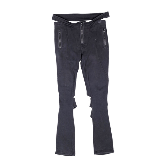 Raf Simons Autumn / Winter 2005 Black Cummerbund Sweatpants