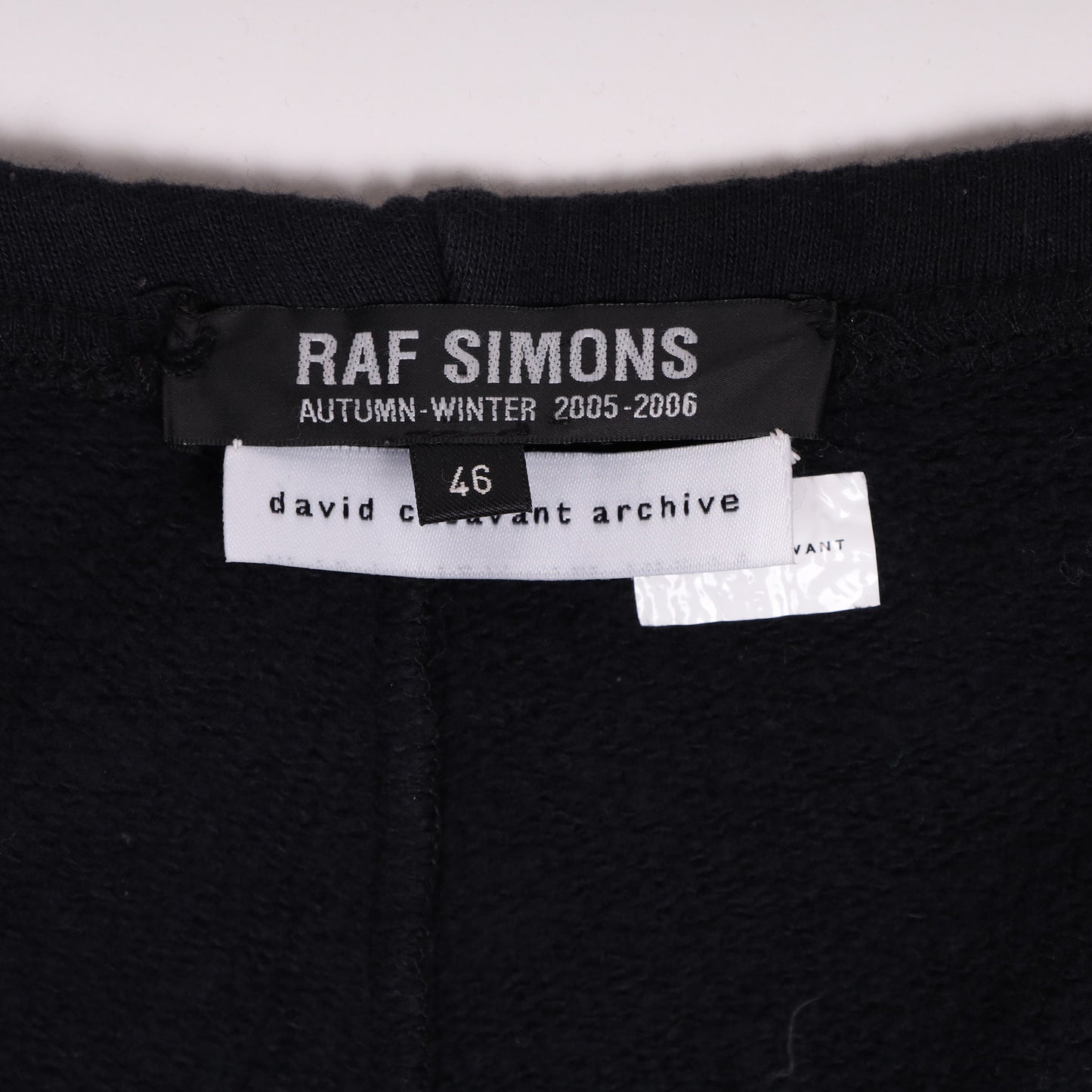 Raf Simons Autumn / Winter 2005 Black Cummerbund Sweatpants