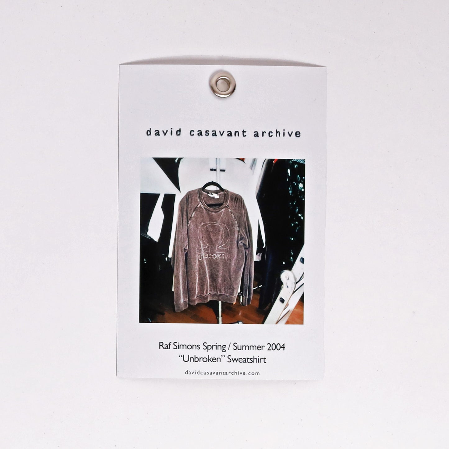 Raf Simons Spring / Summer 2004 “Unbroken” Sweatshirt