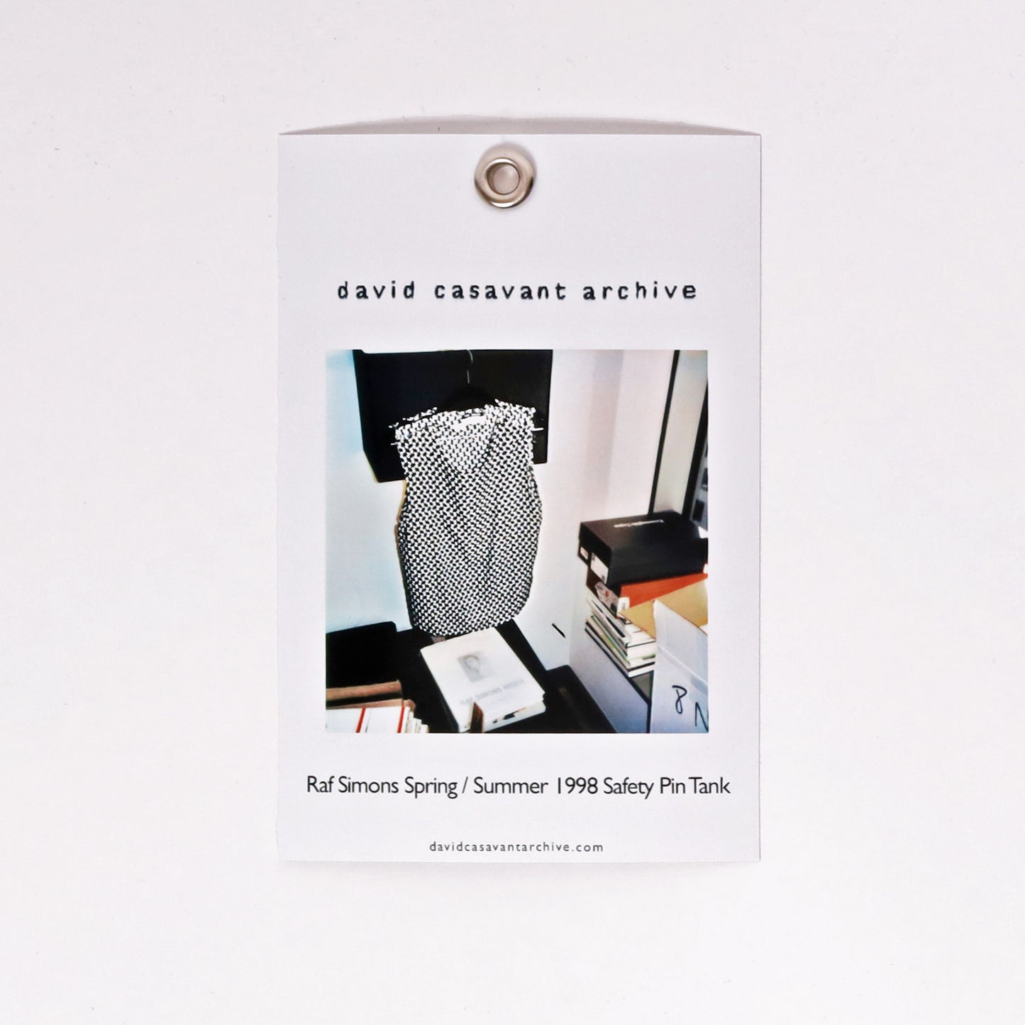Raf Simons Spring / Summer 1998 Safety Pin Tank