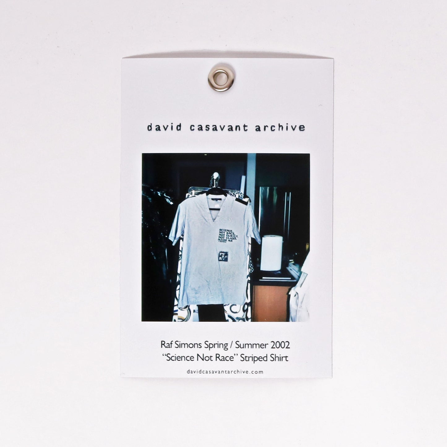 Raf Simons Spring / Summer 2002 “Science Not Race” Striped Shirt