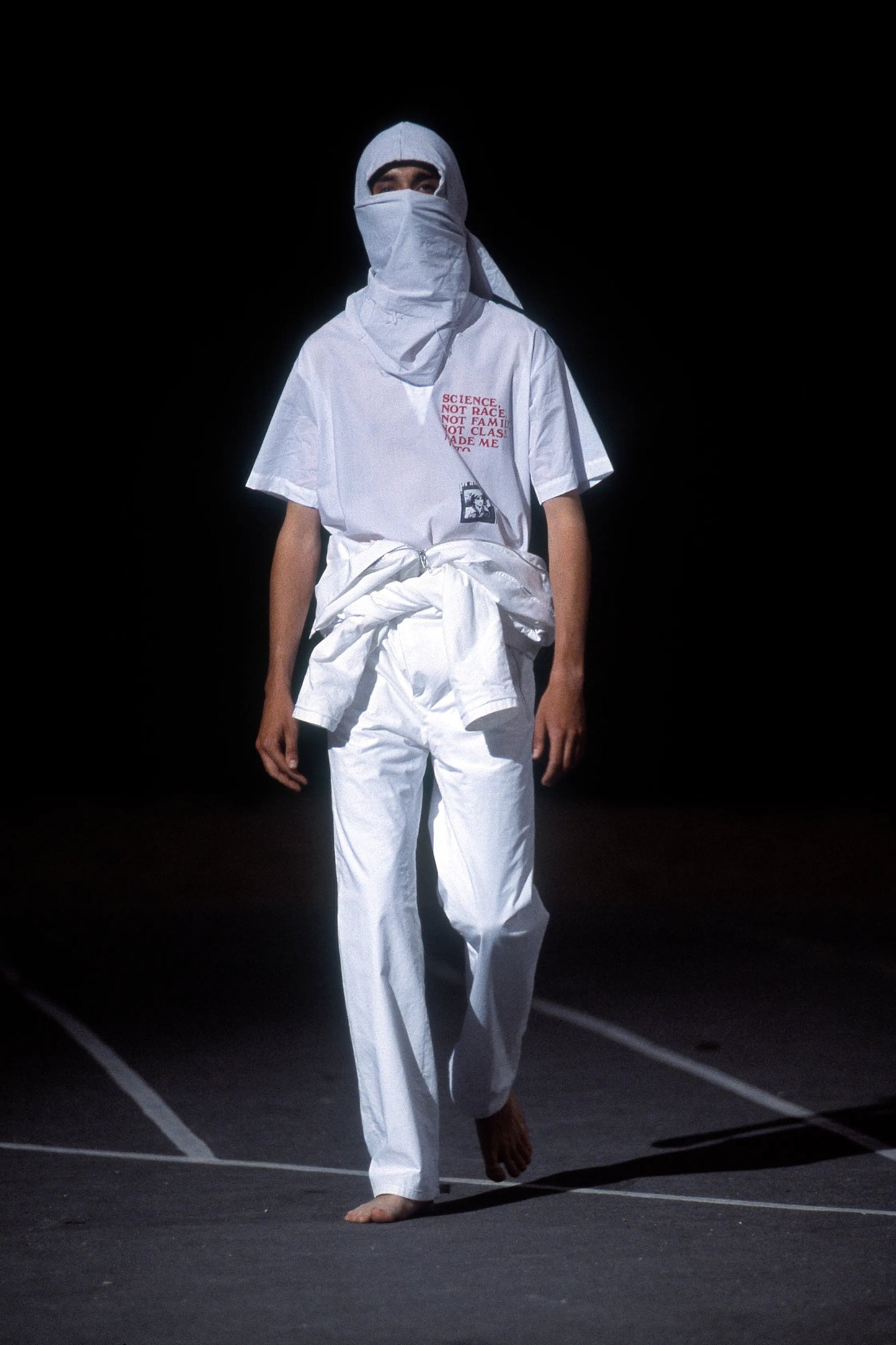 Raf Simons Spring / Summer 2002 “Science Not Race” Striped Shirt