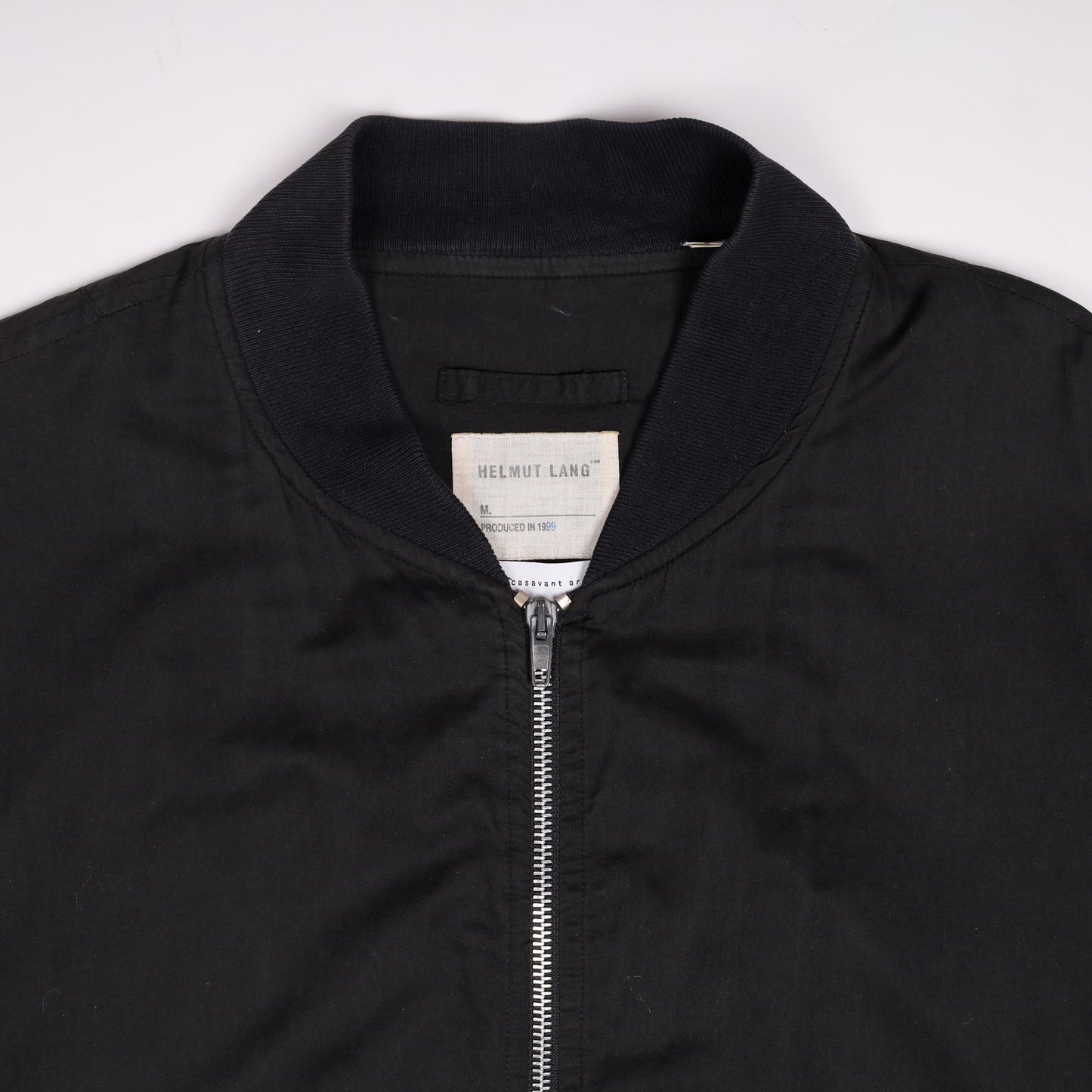 Helmut Lang Spring / Summer 1999 Black Bomber Jacket