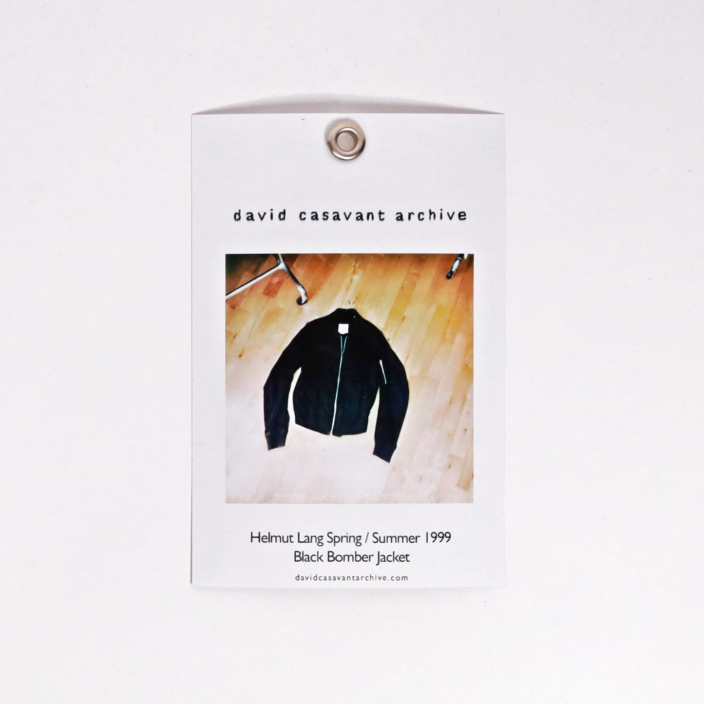 Helmut Lang Spring / Summer 1999 Black Bomber Jacket