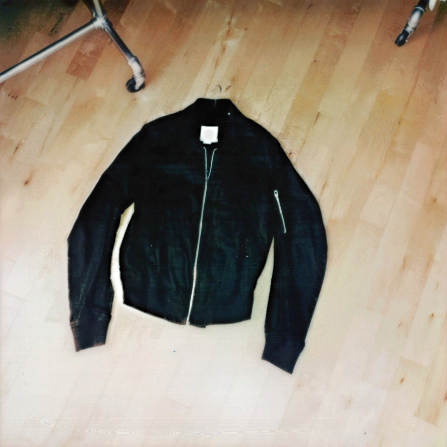 Helmut Lang Spring / Summer 1999 Black Bomber Jacket