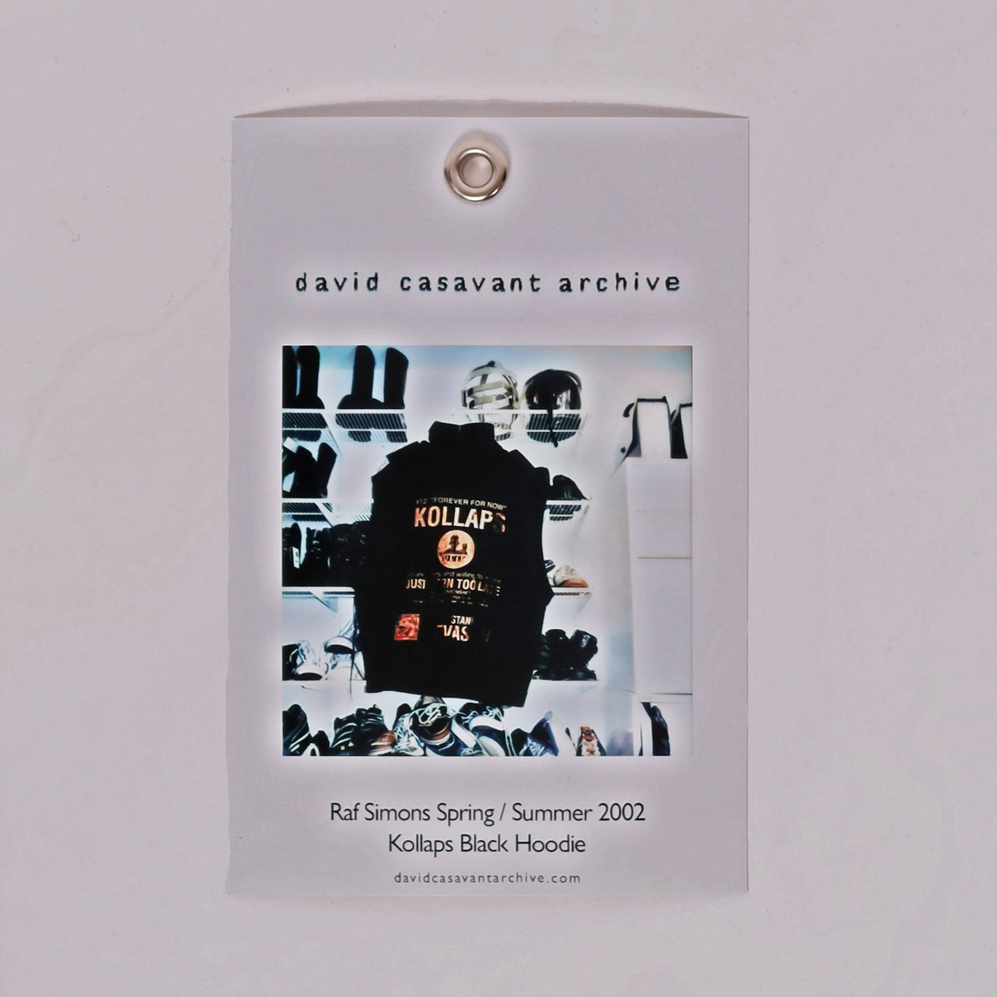 Raf Simons Spring / Summer 2002 Kollaps Black Hoodie