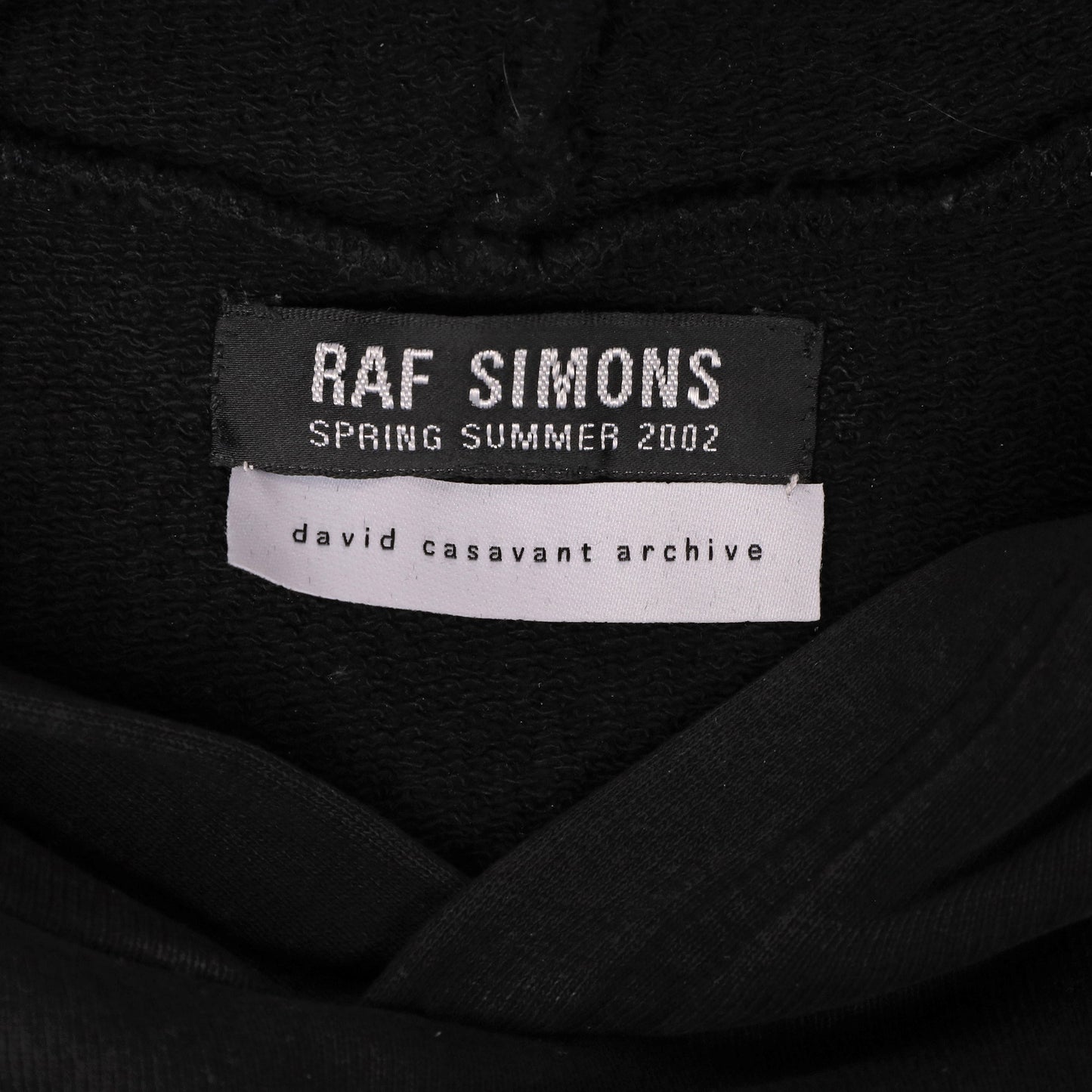 Raf Simons Spring / Summer 2002 Kollaps Black Hoodie
