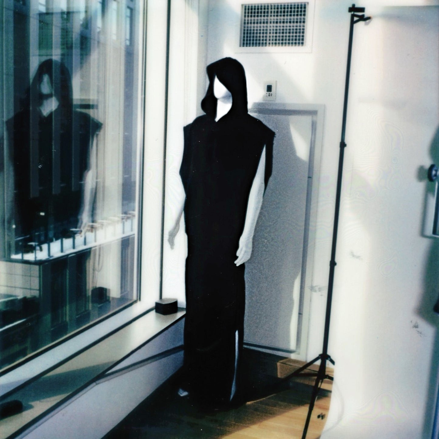 Raf Simons Spring / Summer 2003 Black Extended Hoodie