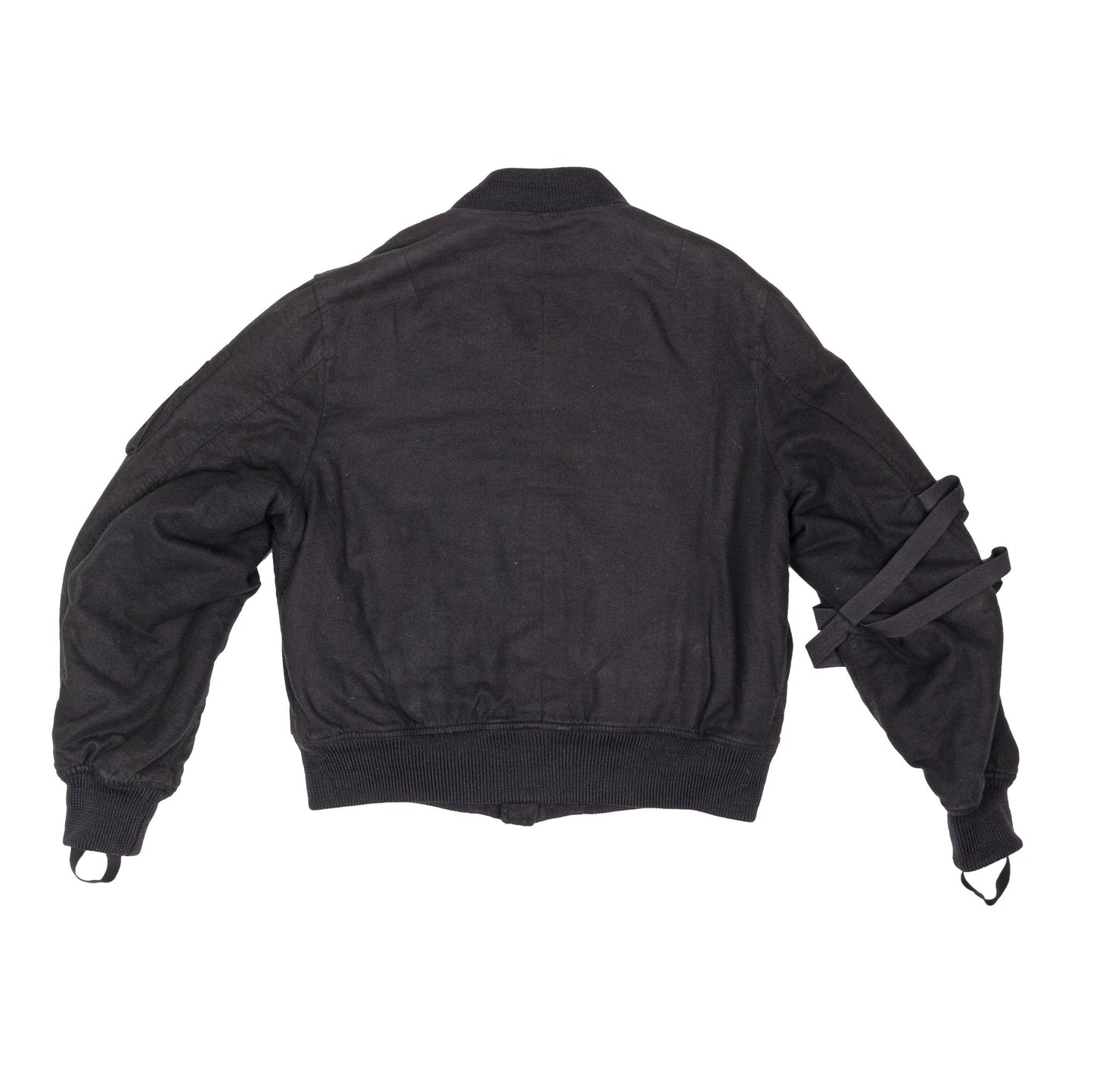 Helmut Lang 2003 秋冬 Bondage 黑色羊毛飞行员夹克