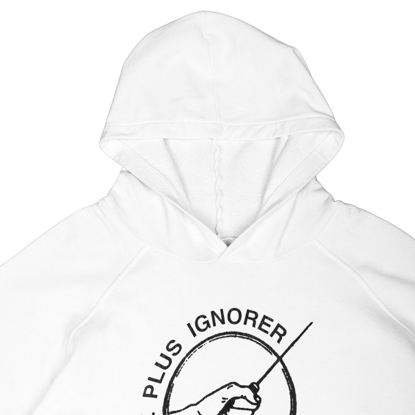 Raf Simons Spring / Summer 2002 “Vous Ne Pouvez Plus Ignorer” White Hoodie