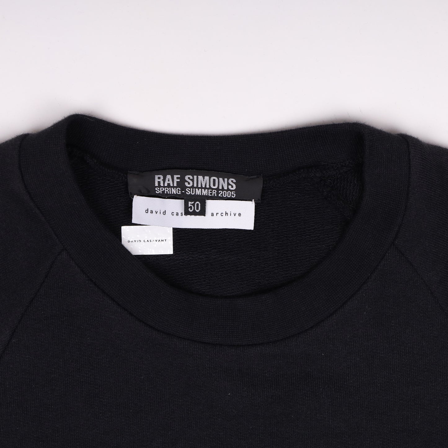 Raf Simons Spring / Summer 2005 “History of My World” Black Crewneck Sweatshirt