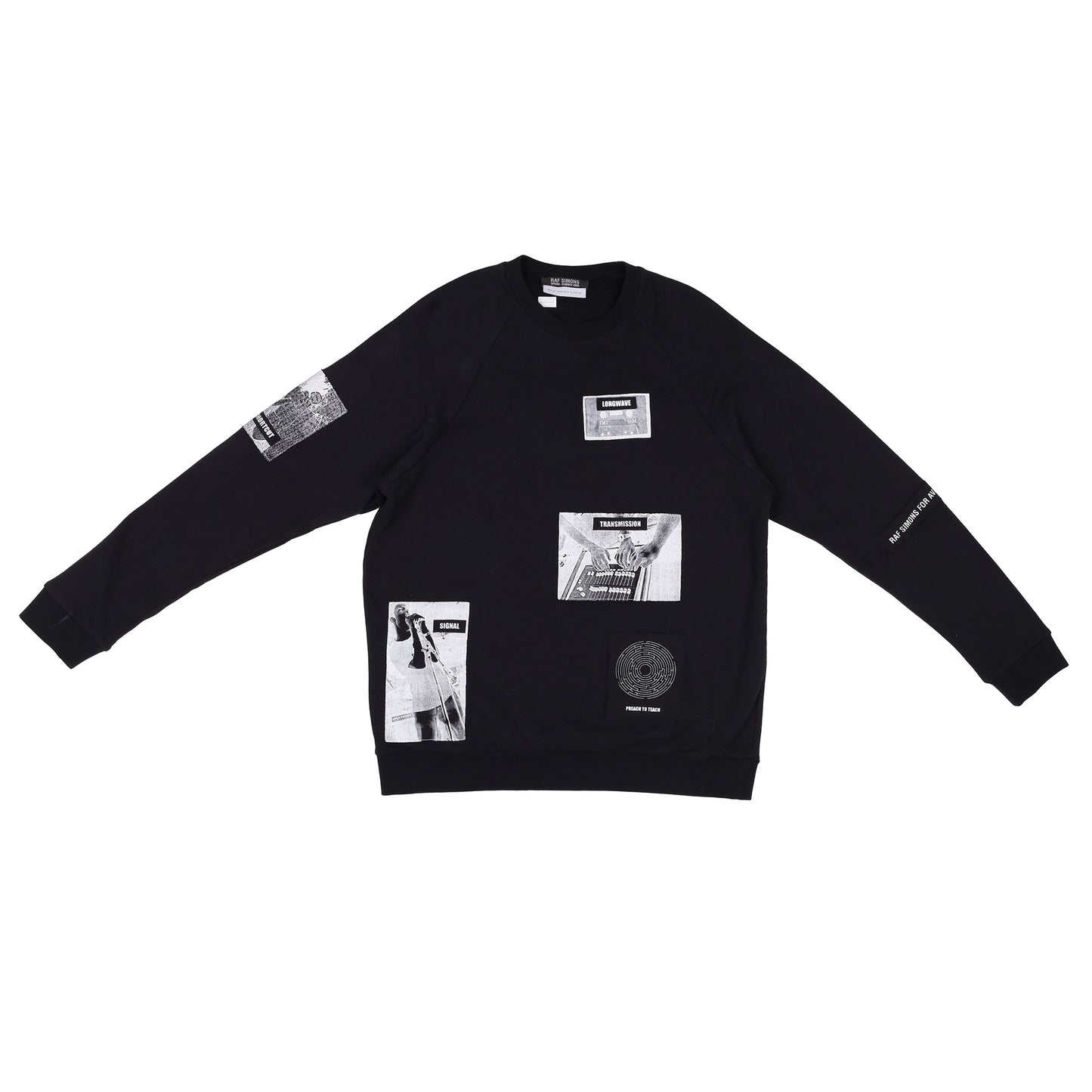 Raf Simons Spring / Summer 2005 “History of My World” Black Crewneck Sweatshirt