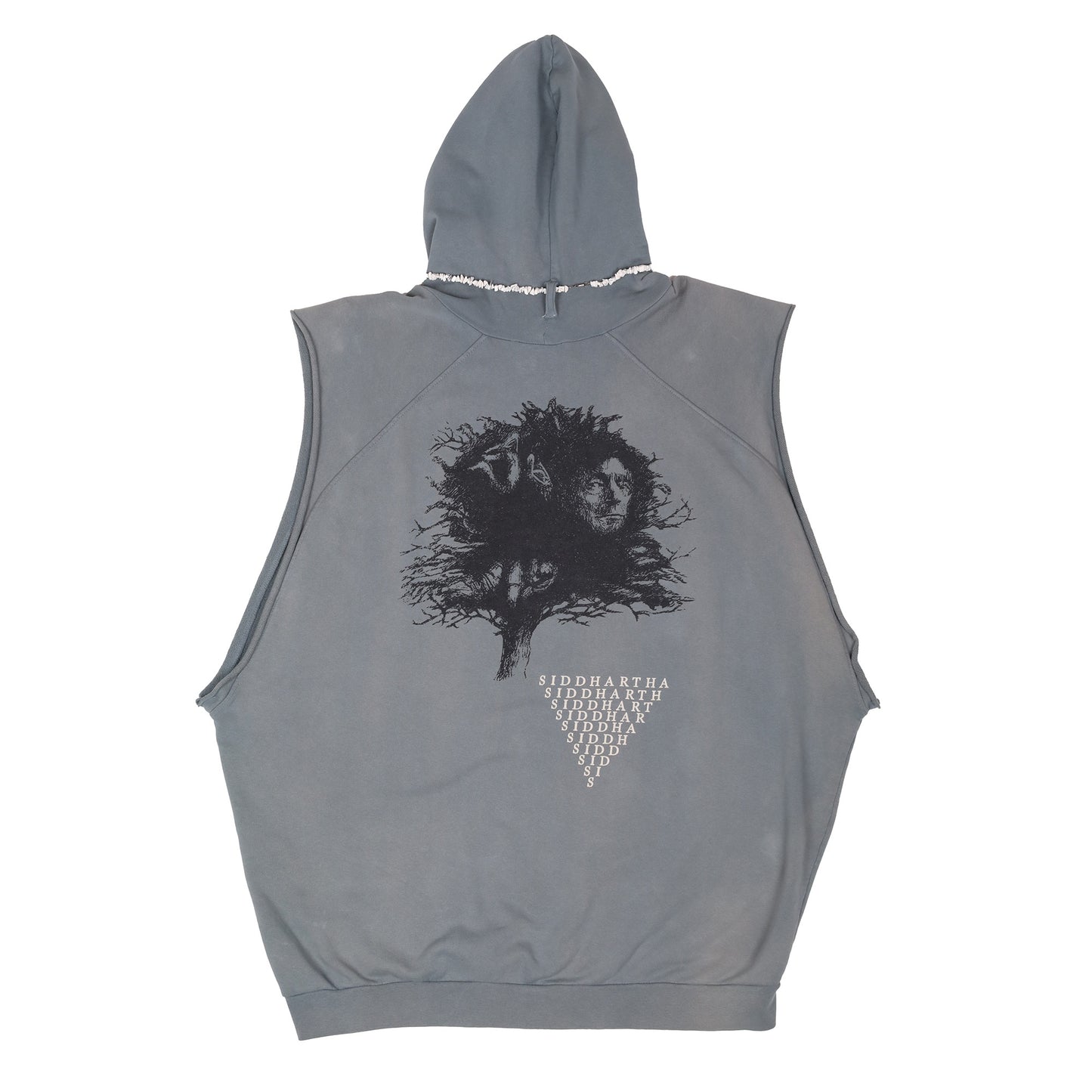 Raf Simons Spring / Summer 2004 Siddhartha Sleeveless Necklace Hoodie