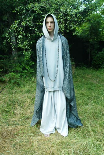 Raf Simons Spring / Summer 2004 Siddhartha Sleeveless Necklace Hoodie