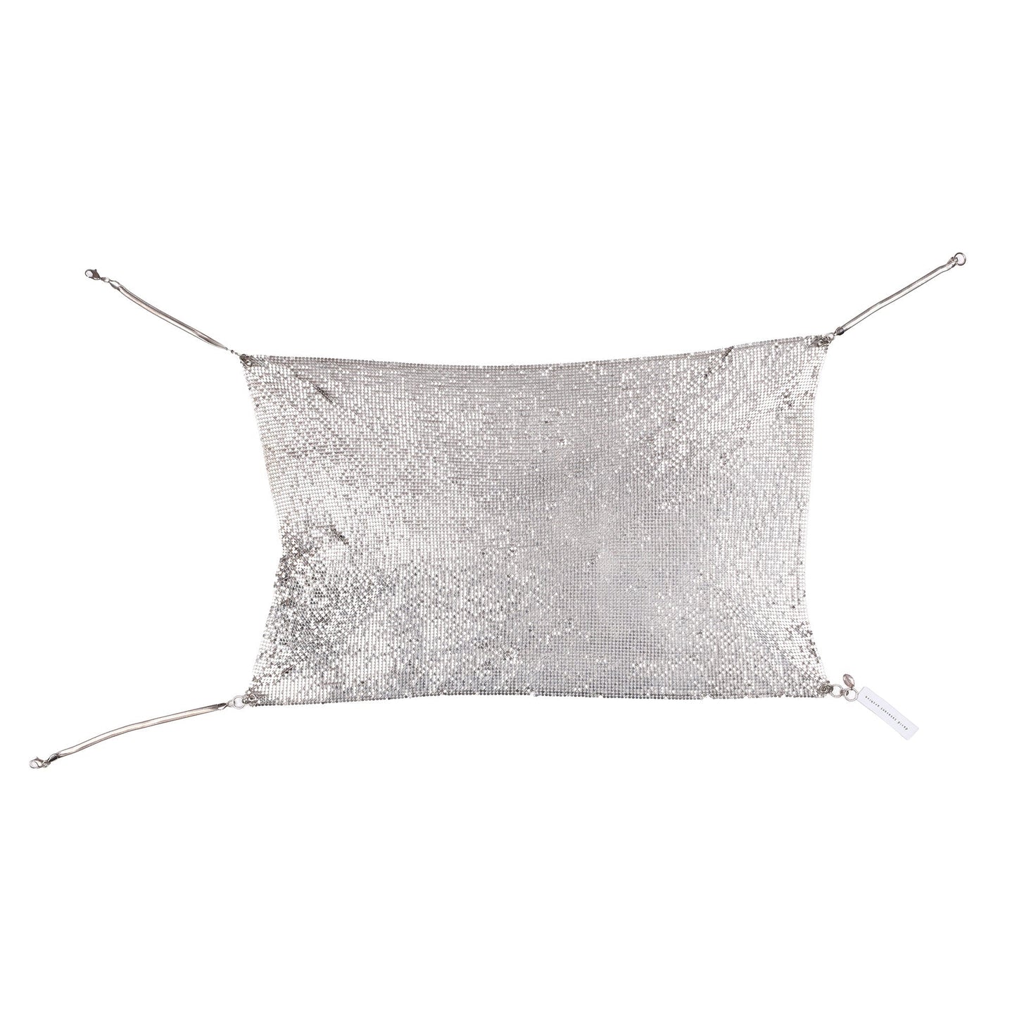 Vintage Paco Rabanne 1969-1970’s Chainmail Silver Strap Halter Top