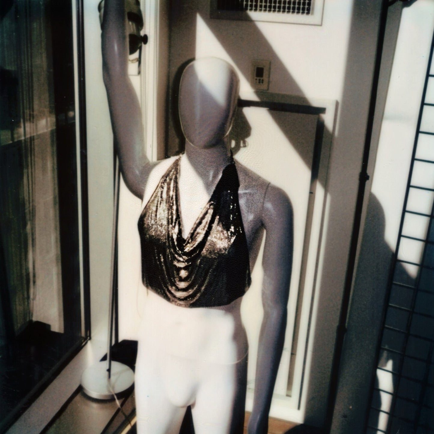 Vintage Paco Rabanne 1969-1970’s Chainmail Silver Strap Halter Top