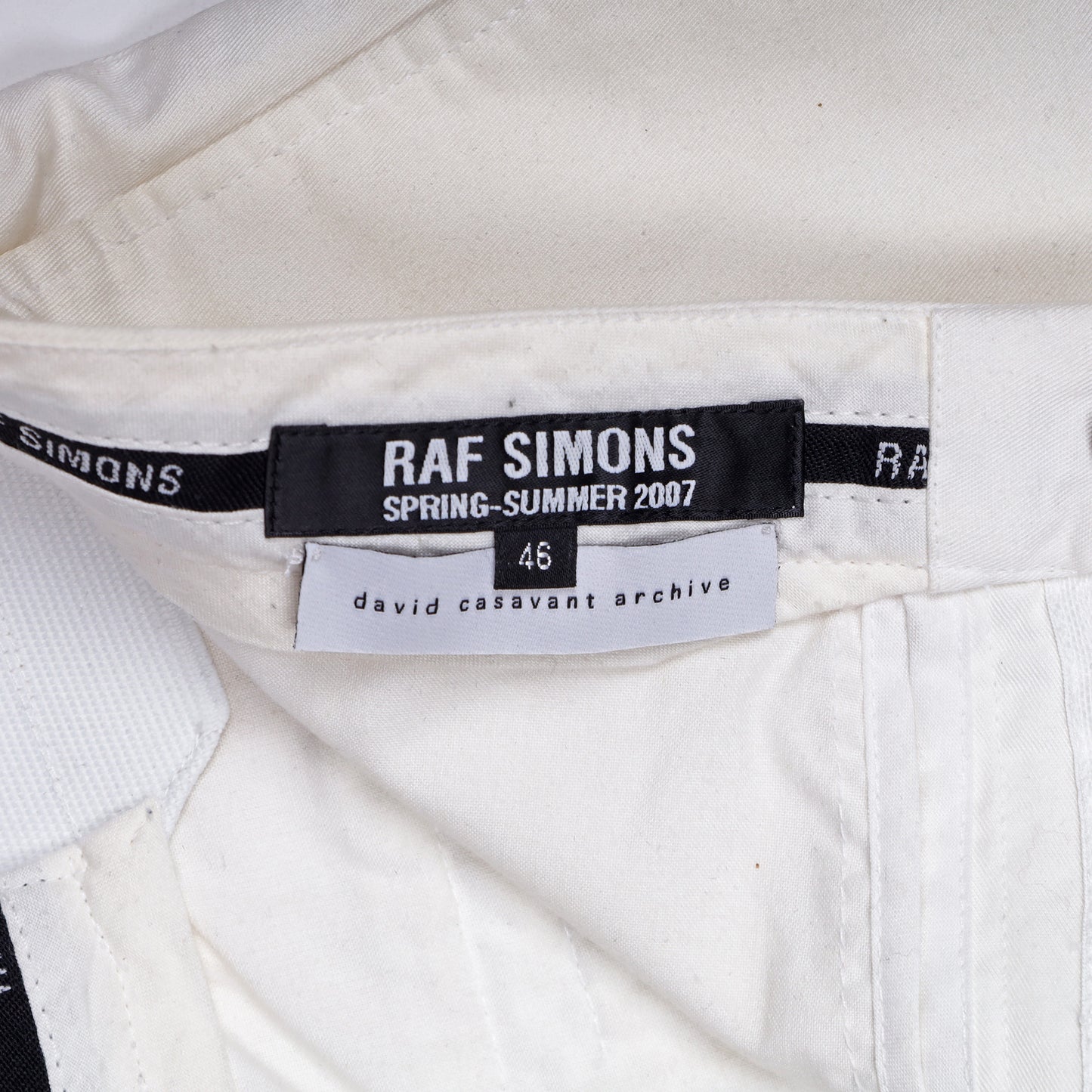 Raf Simons Spring / Summer 2007 White Shorts