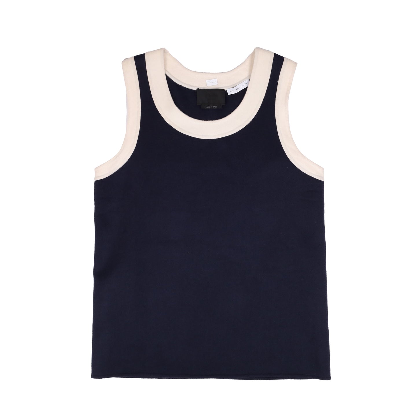 Prada Spring / Summer 2013 Blue and White Wool Tank