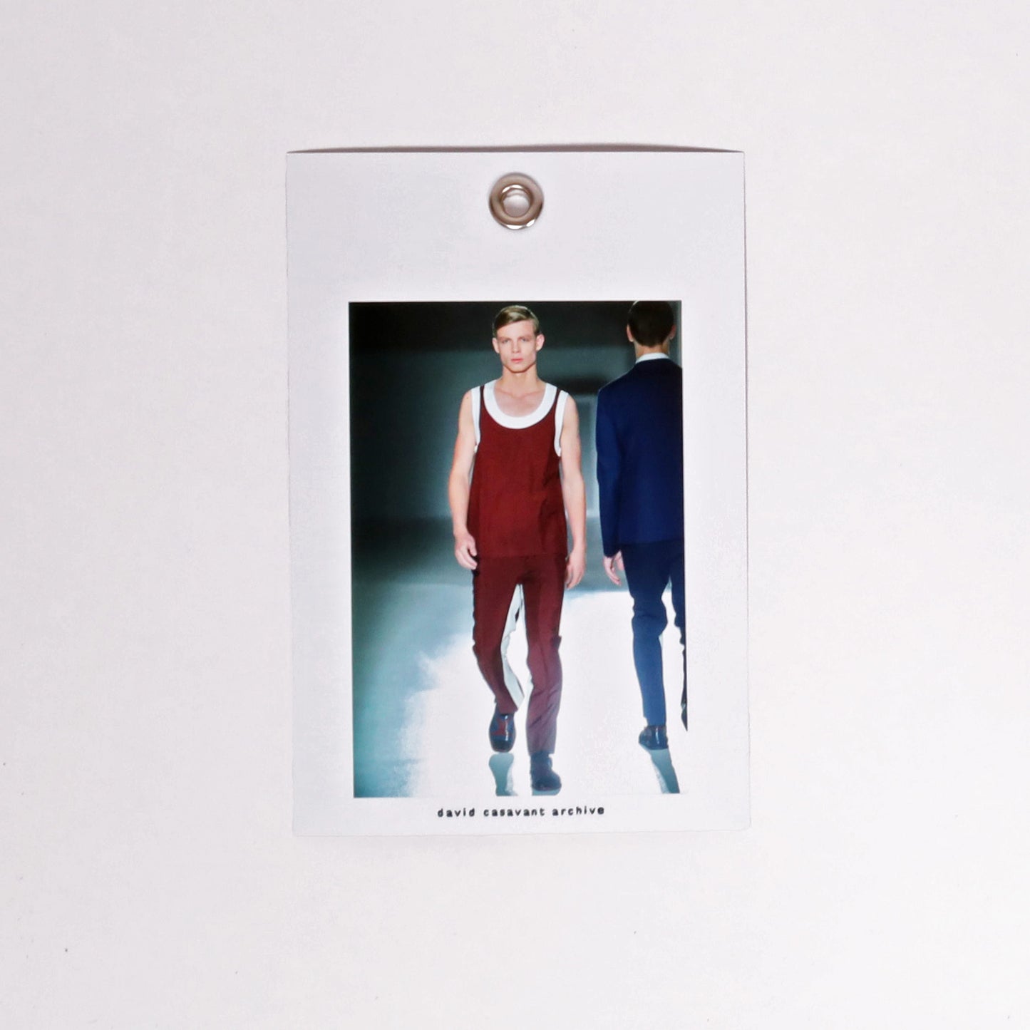 Prada Spring / Summer 2013 Blue and White Wool Tank