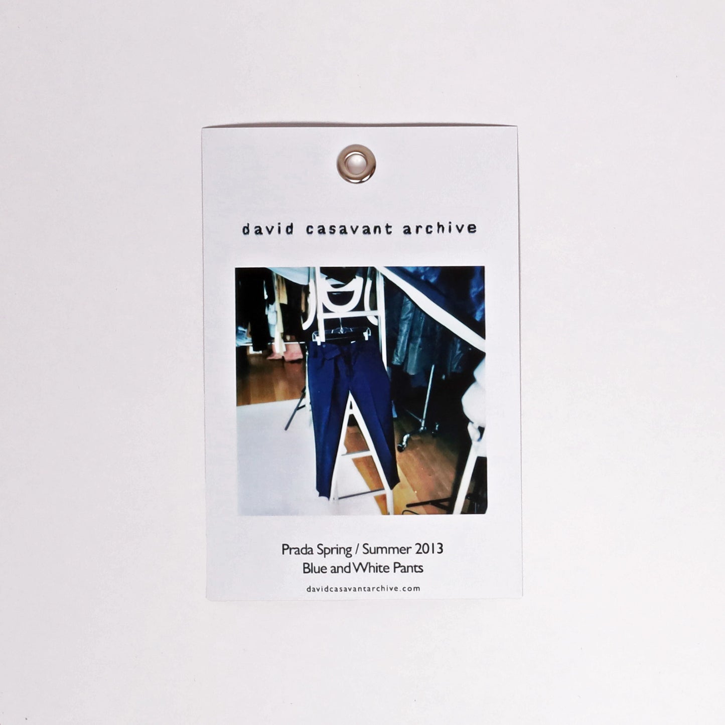 Prada Spring / Summer 2013 Blue and White Pants