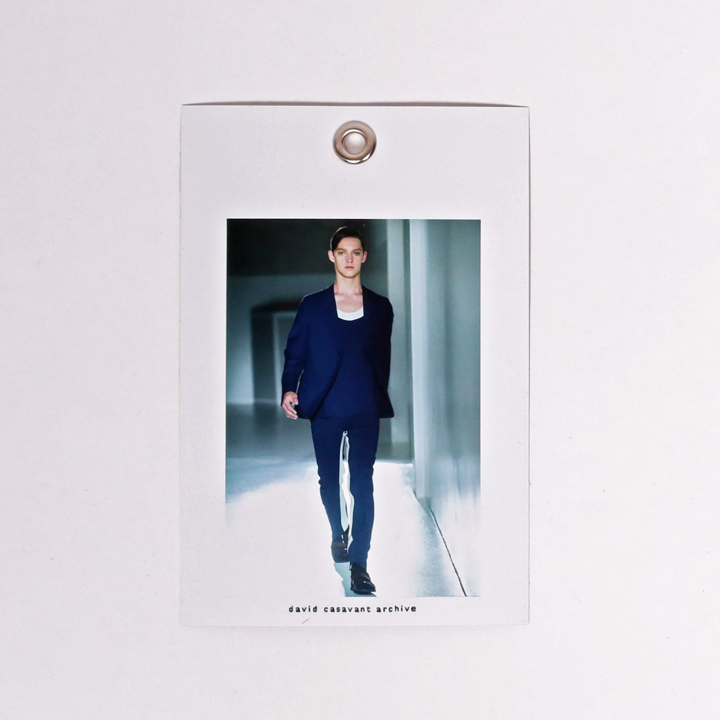 Prada Spring / Summer 2013 Blue and White Wool Tank