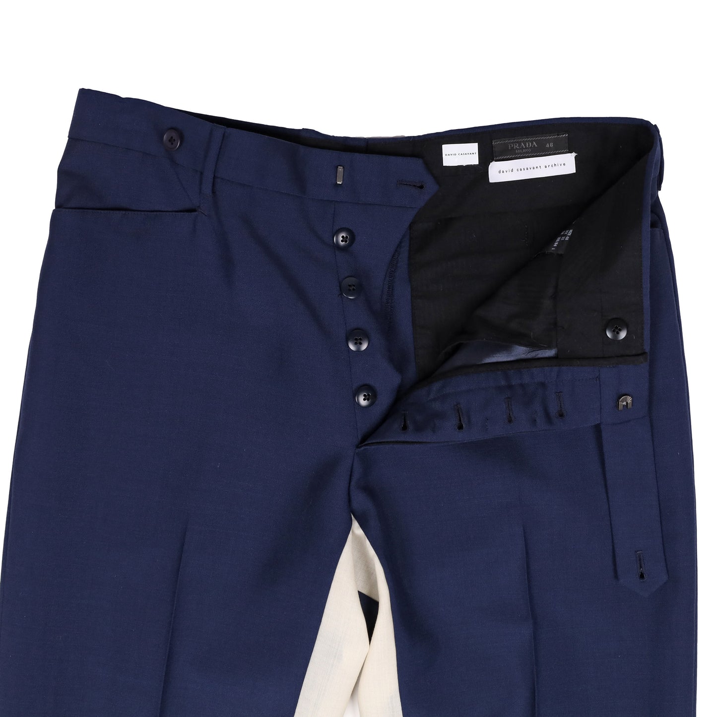 Prada Spring / Summer 2013 Blue and White Pants