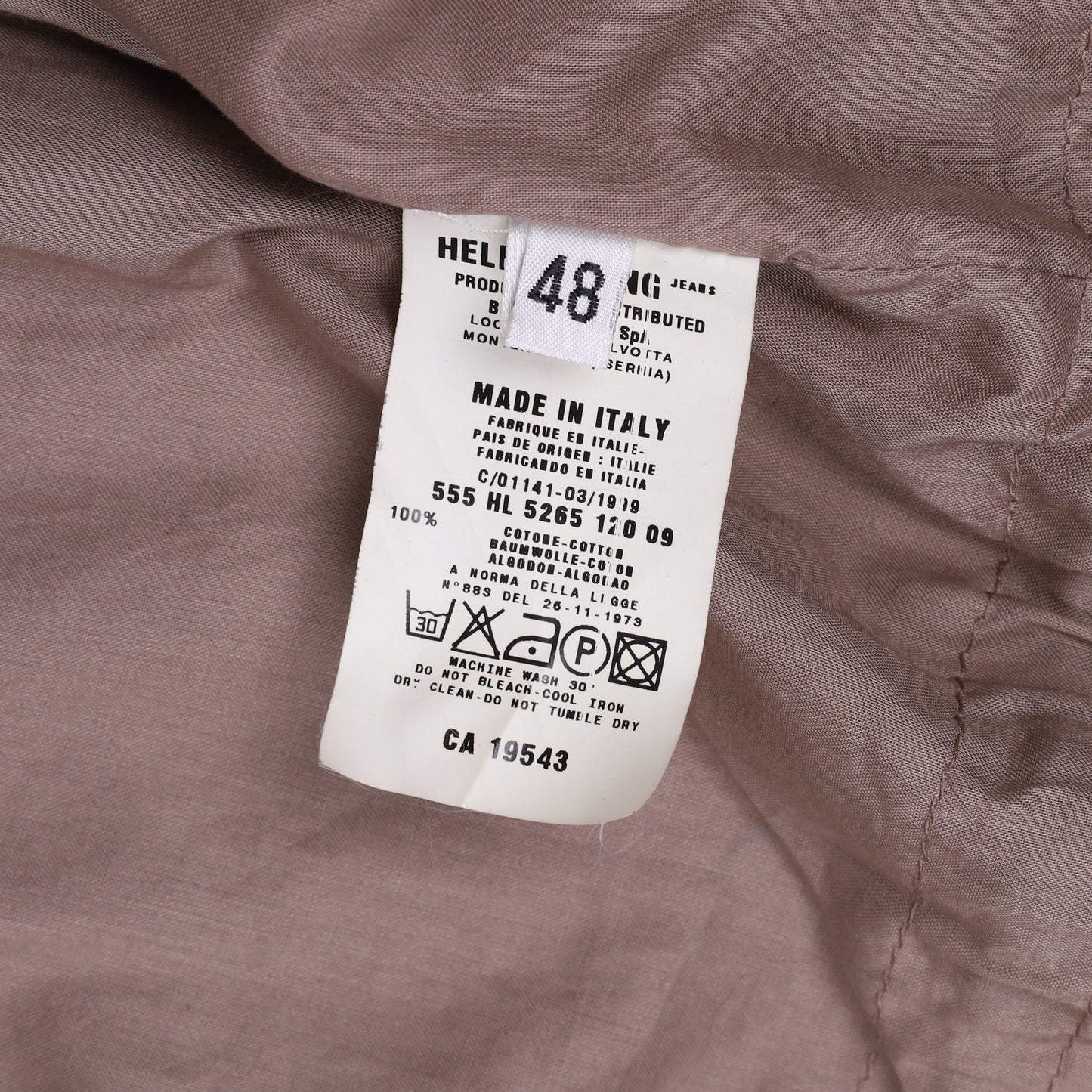 Helmut Lang Spring / Summer 1999 Double Layer Jacket