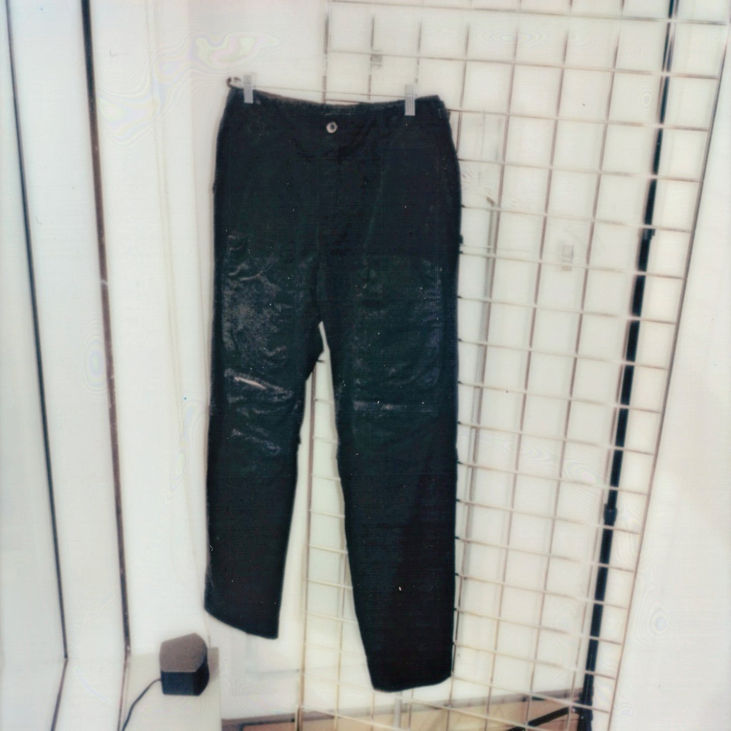 Helmut Lang 2000’s Black Cotton Cargo Pants with Knee Straps