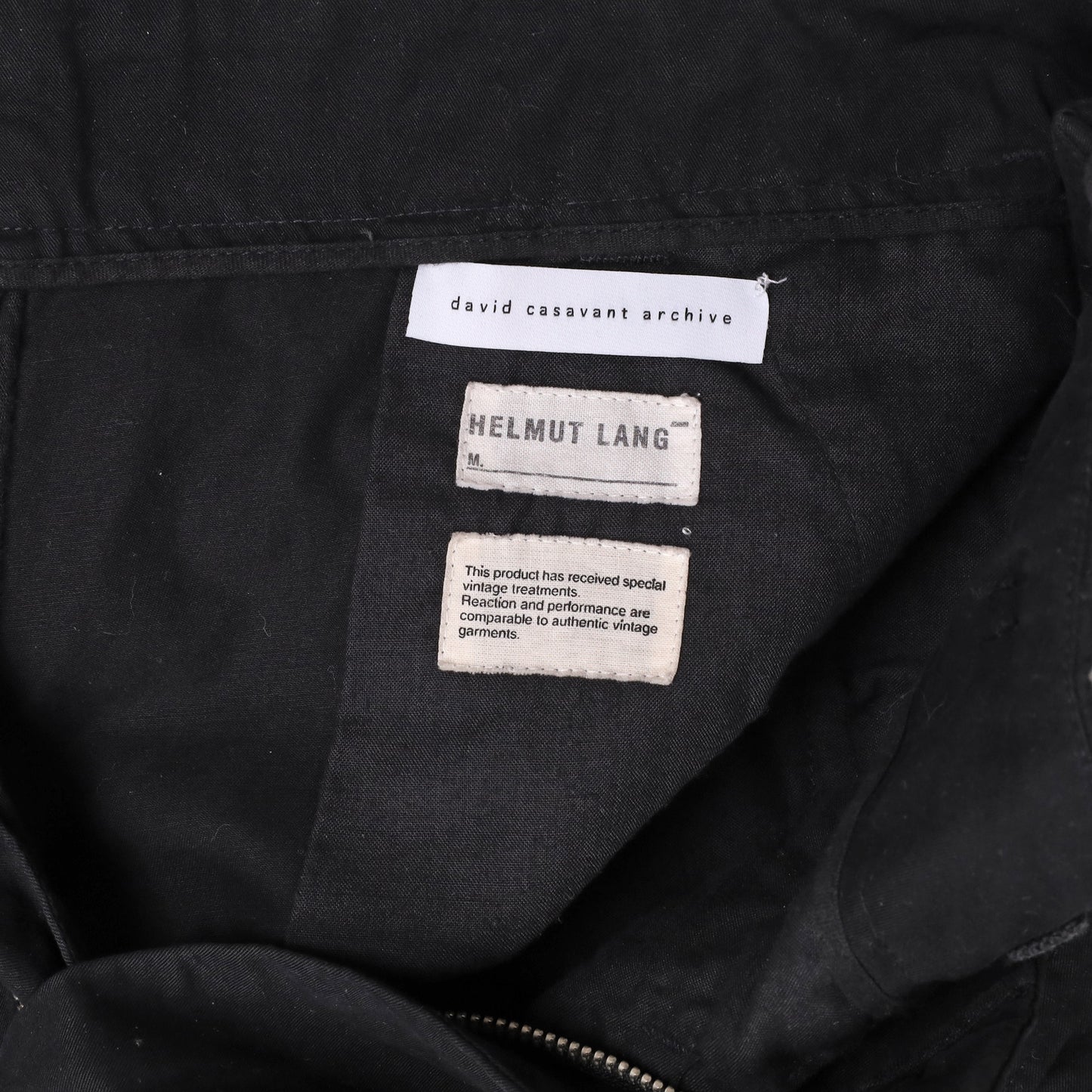 Helmut Lang 2000’s Black Cotton Cargo Pants with Knee Straps