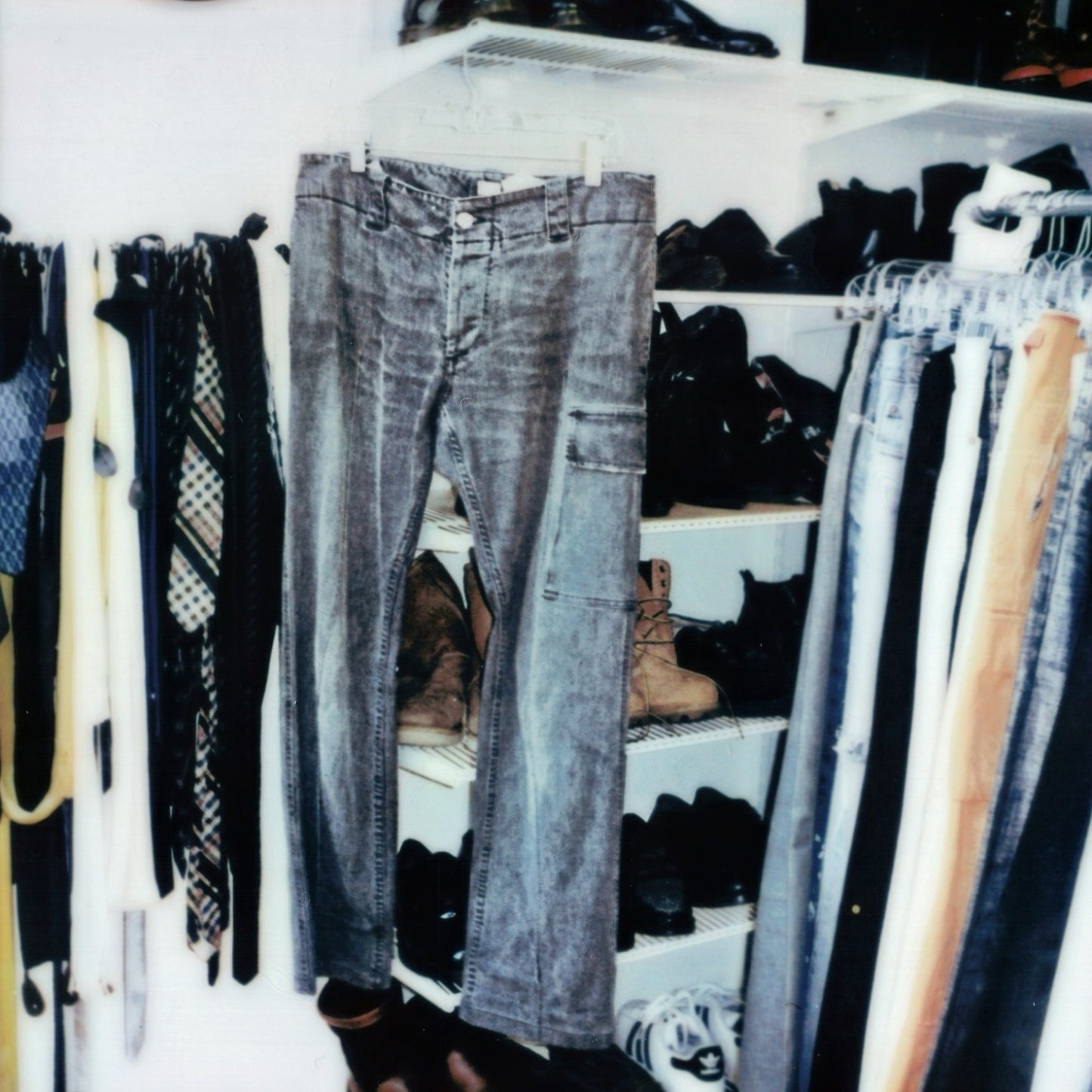 Helmut Lang Early 2000’s Grey Cargo Jeans