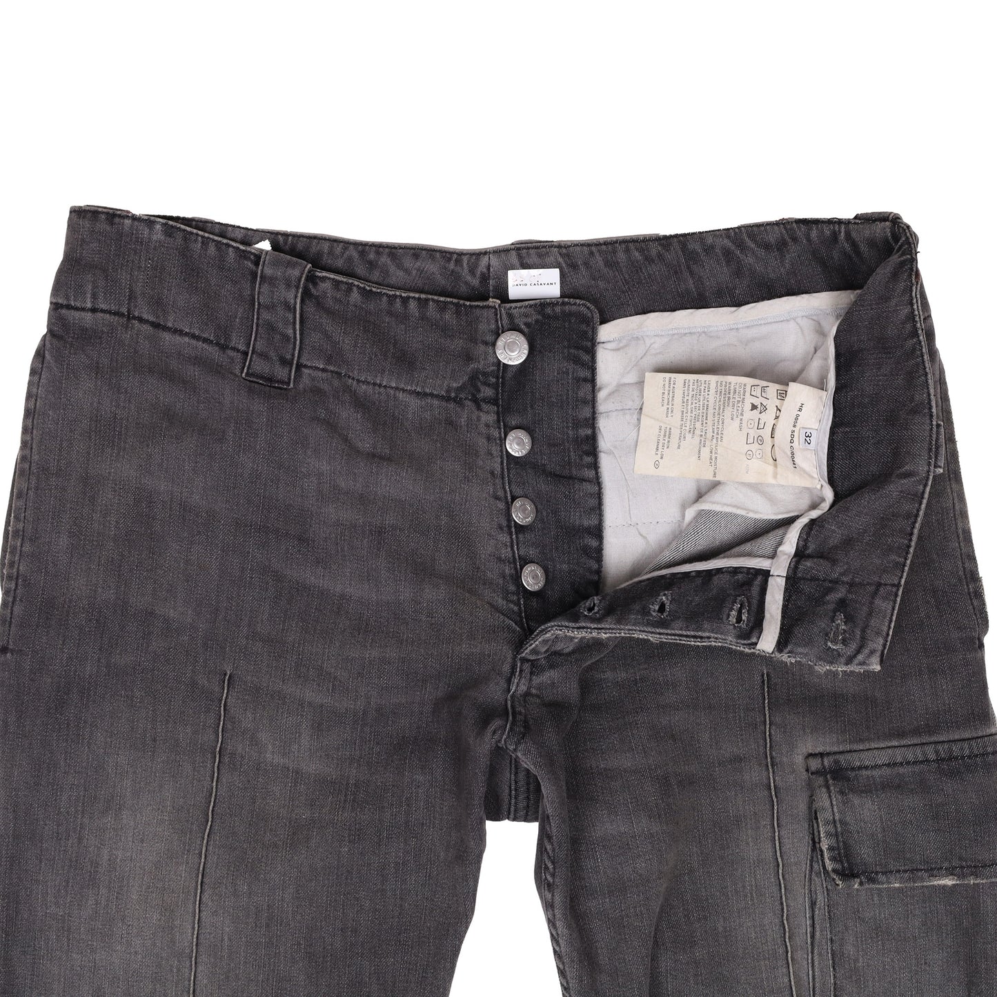 Helmut Lang Early 2000’s Grey Cargo Jeans