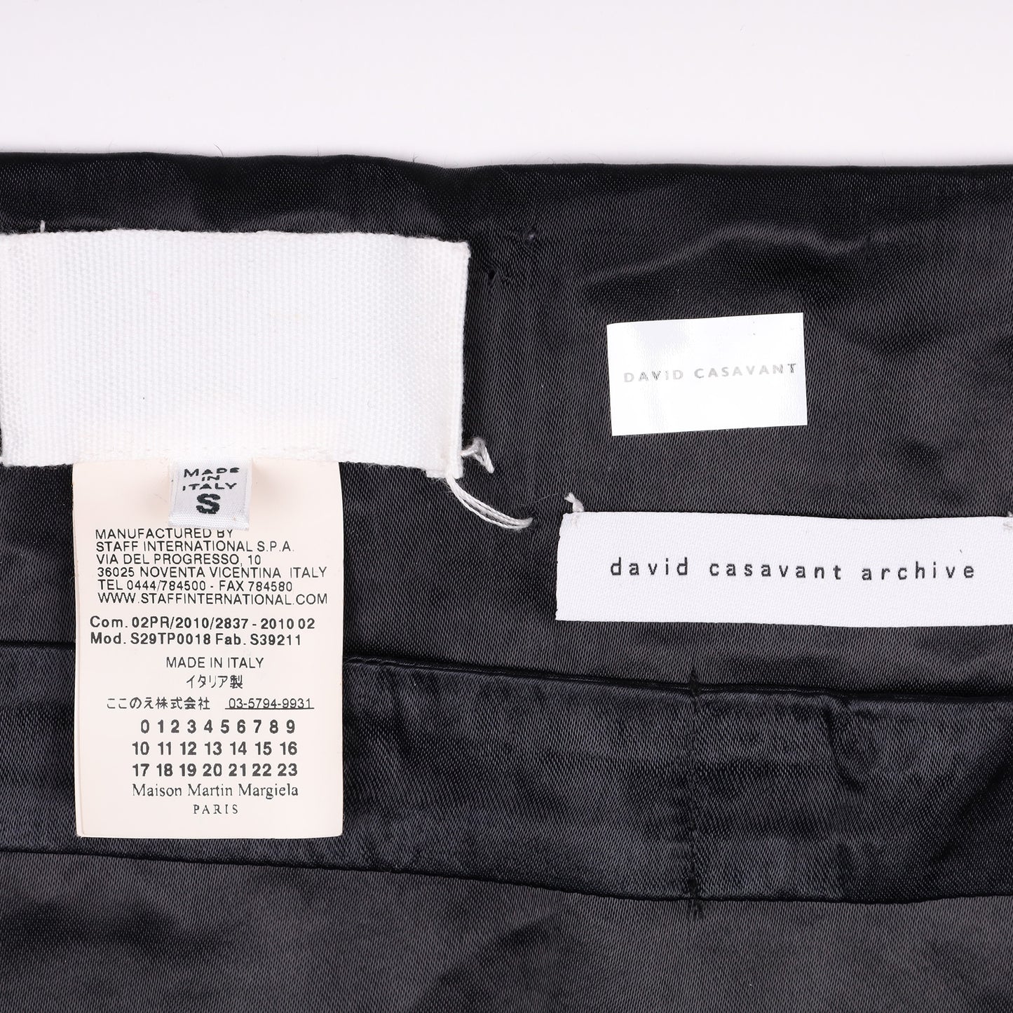 Margiela Black Silk Cummerbund