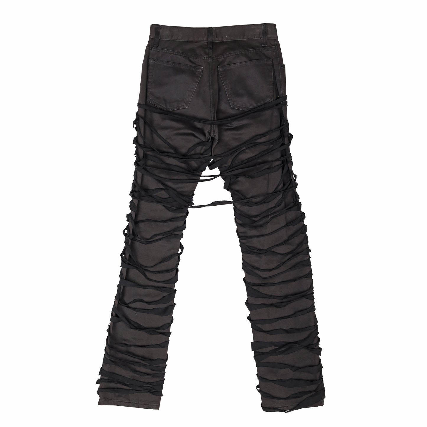 Helmut Lang Spring / Summer 2004 Black Cotton Mummy Jeans