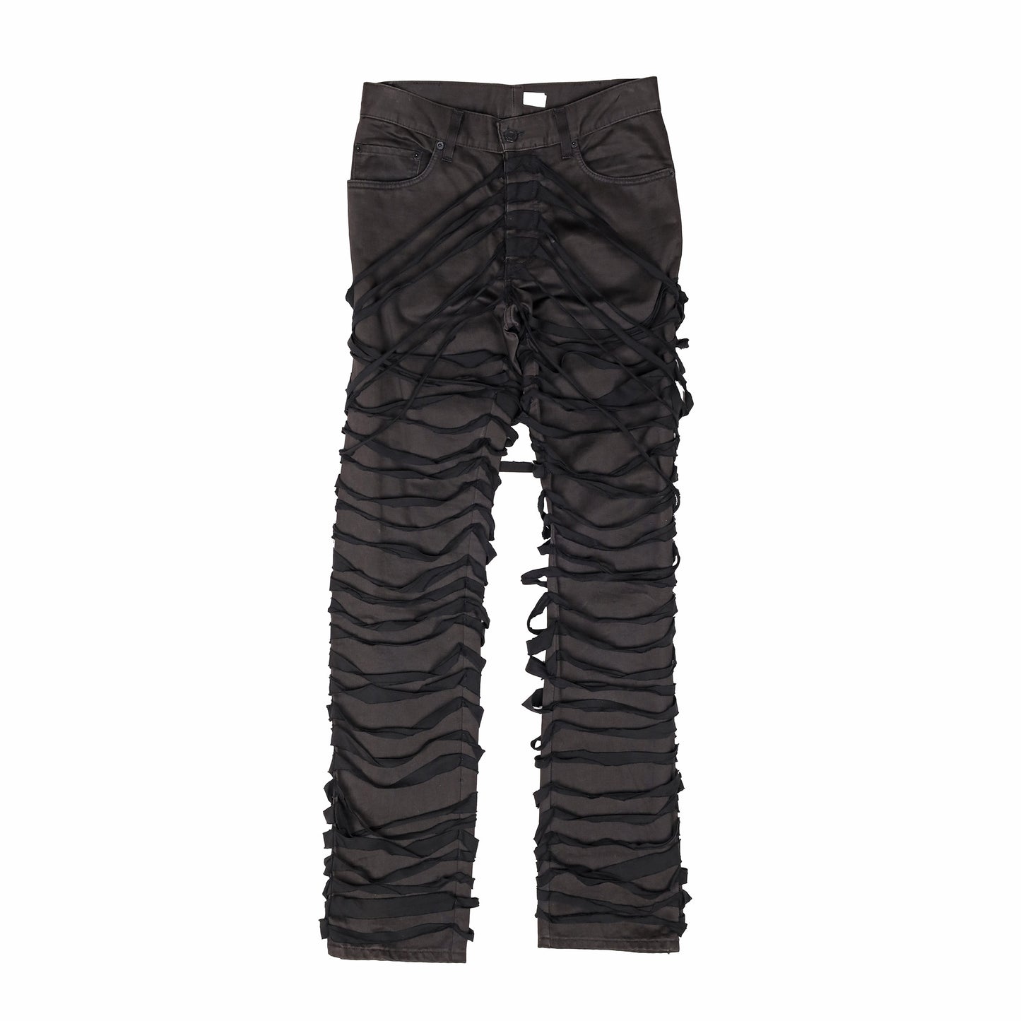 Helmut Lang Spring / Summer 2004 Black Cotton Mummy Jeans
