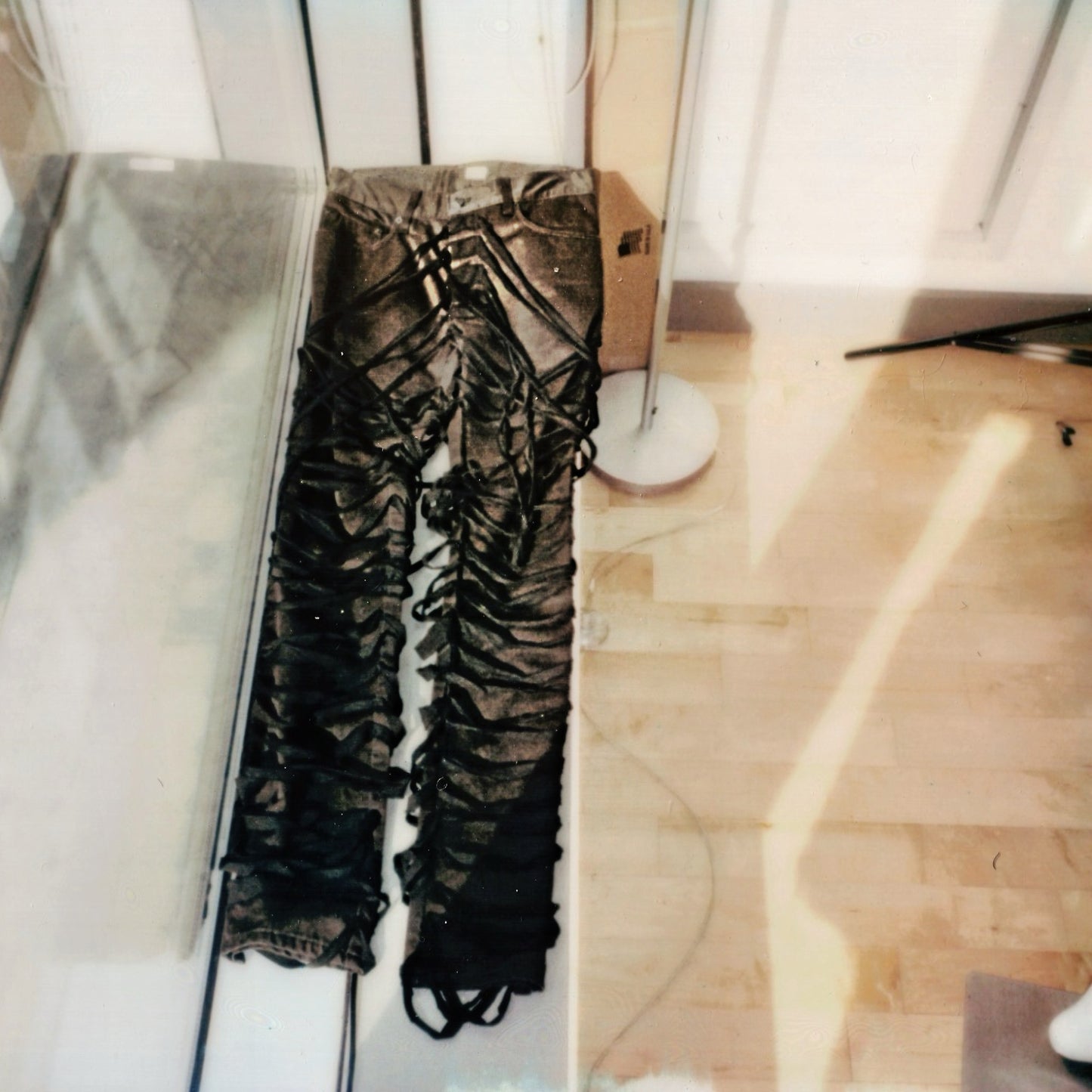 Helmut Lang Spring / Summer 2004 Black Cotton Mummy Jeans