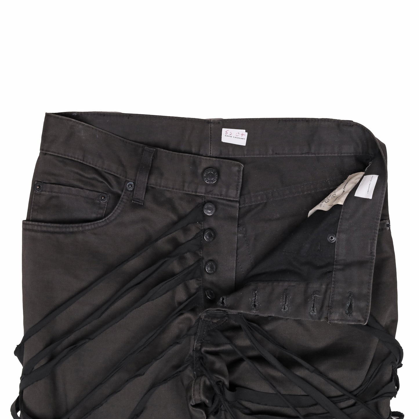 Helmut Lang Spring / Summer 2004 Black Cotton Mummy Jeans
