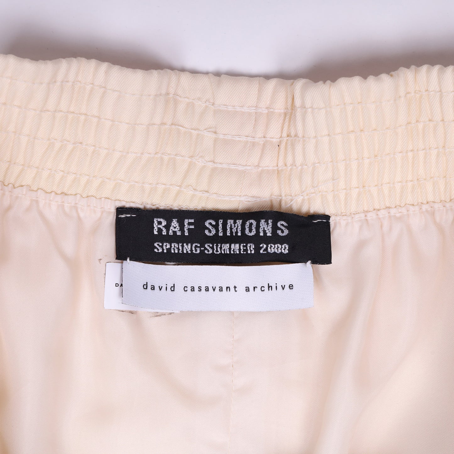 Raf Simons Spring / Summer 2000 White Pants