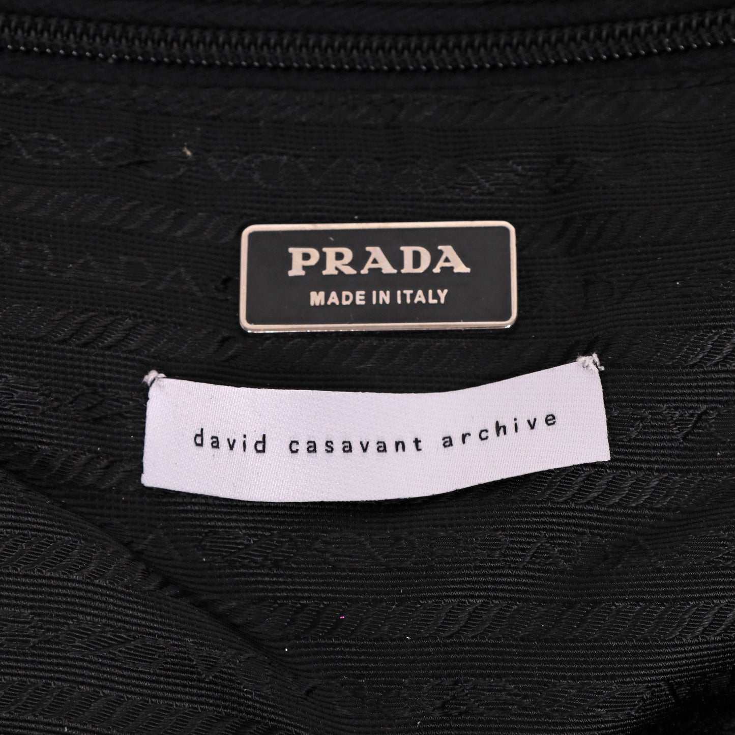Prada Black Nylon Saffiano Leather Viaggio Duffle Bag
