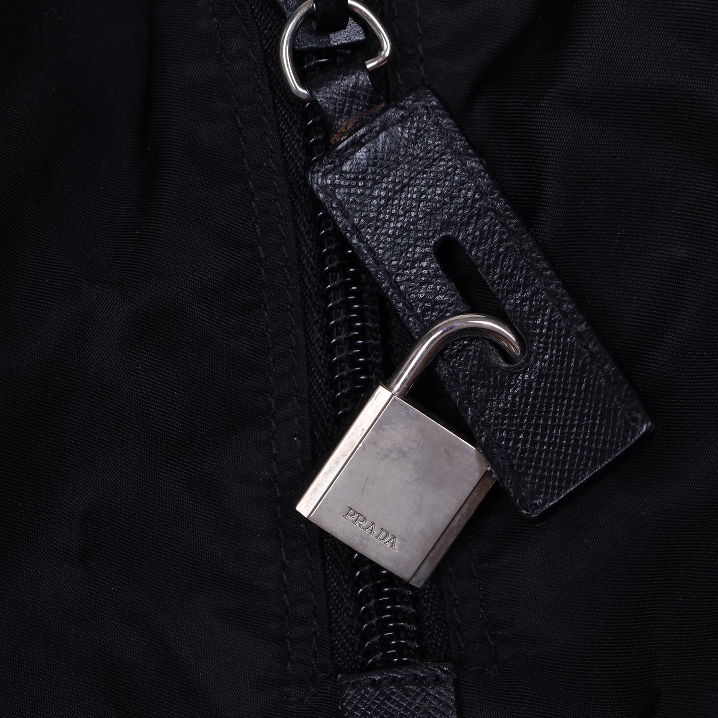 Prada Black Nylon Saffiano Leather Viaggio Duffle Bag